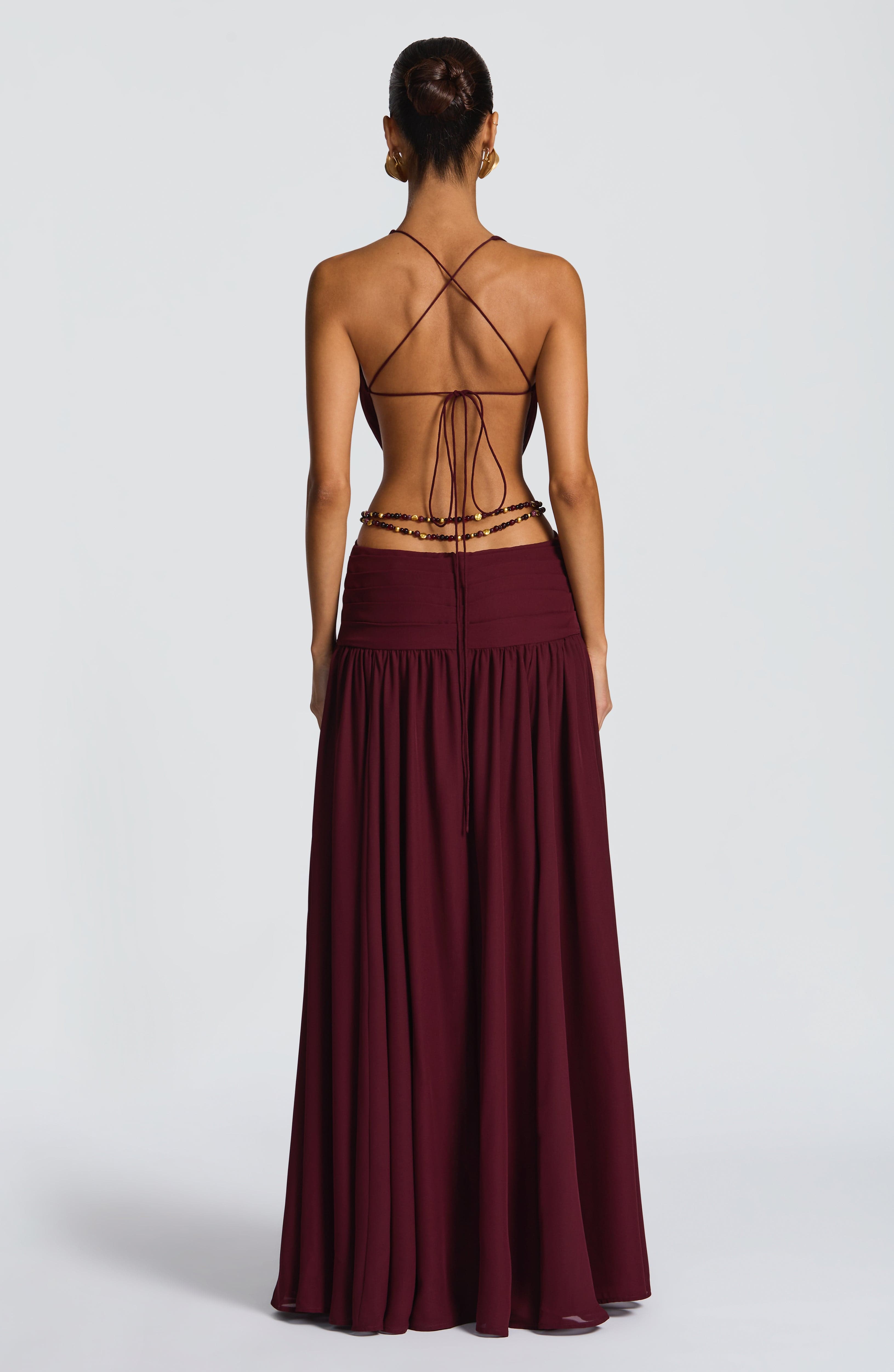 Indianna Maxi Dress - Cherry Lacquer Dress Babyboo Fashion Premium Exclusive Design