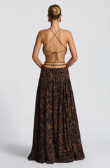Indianna Maxi Dress - Leopard Print Dress Babyboo Fashion Premium Exclusive Design