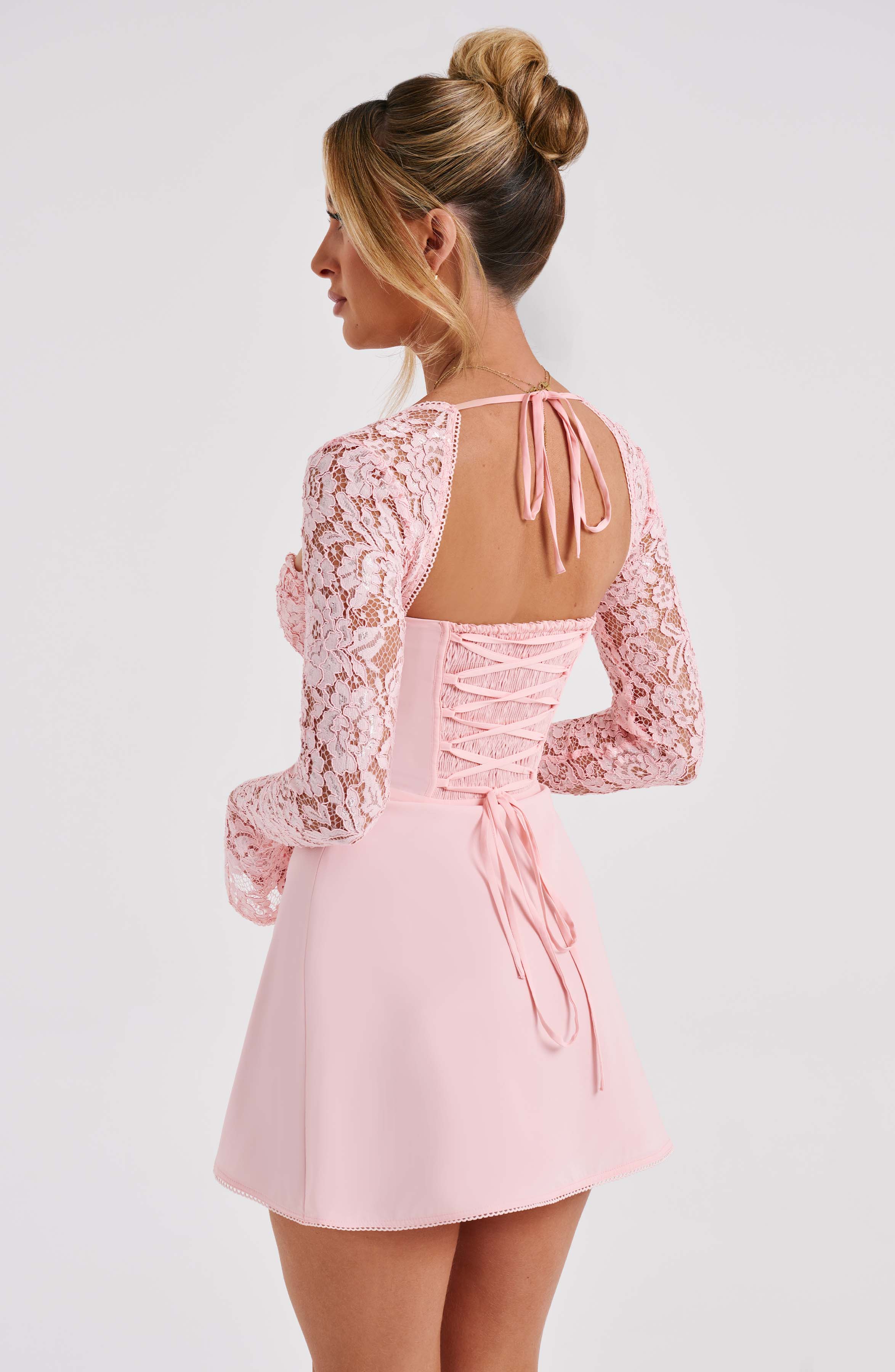 Jacinta Mini Dress - Blush Dress Babyboo Fashion Premium Exclusive Design