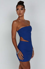 Jaz Mini Skirt - Blue Skirt Babyboo Fashion Premium Exclusive Design
