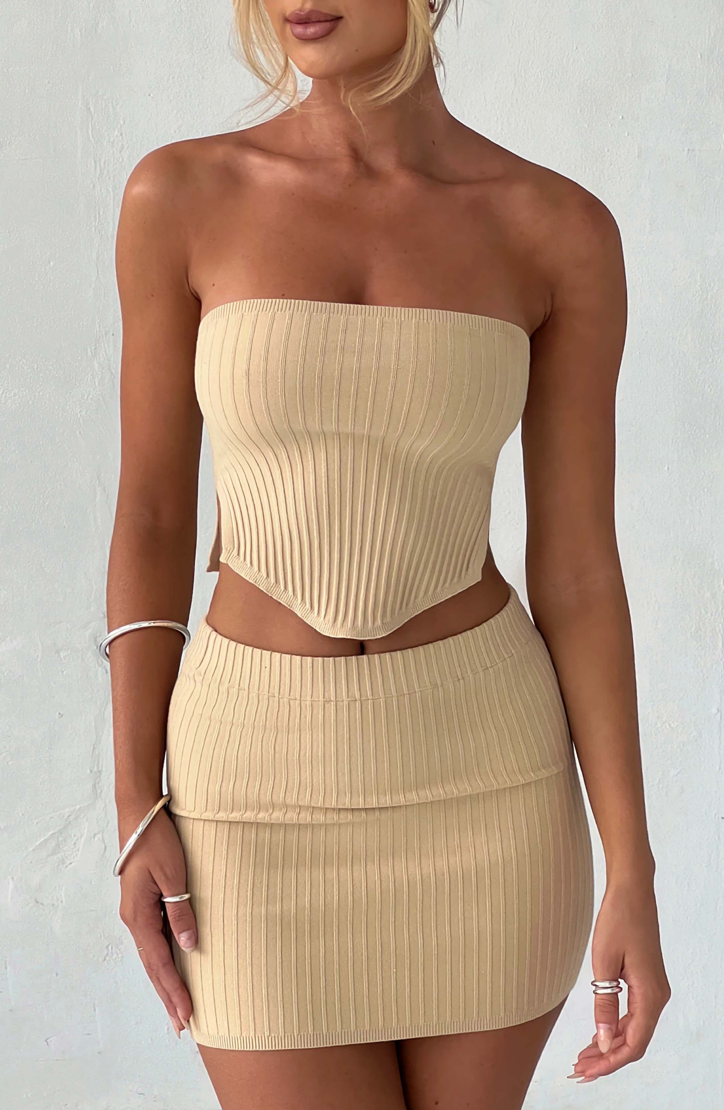 Jaz Top - Beige Tops Babyboo Fashion Premium Exclusive Design