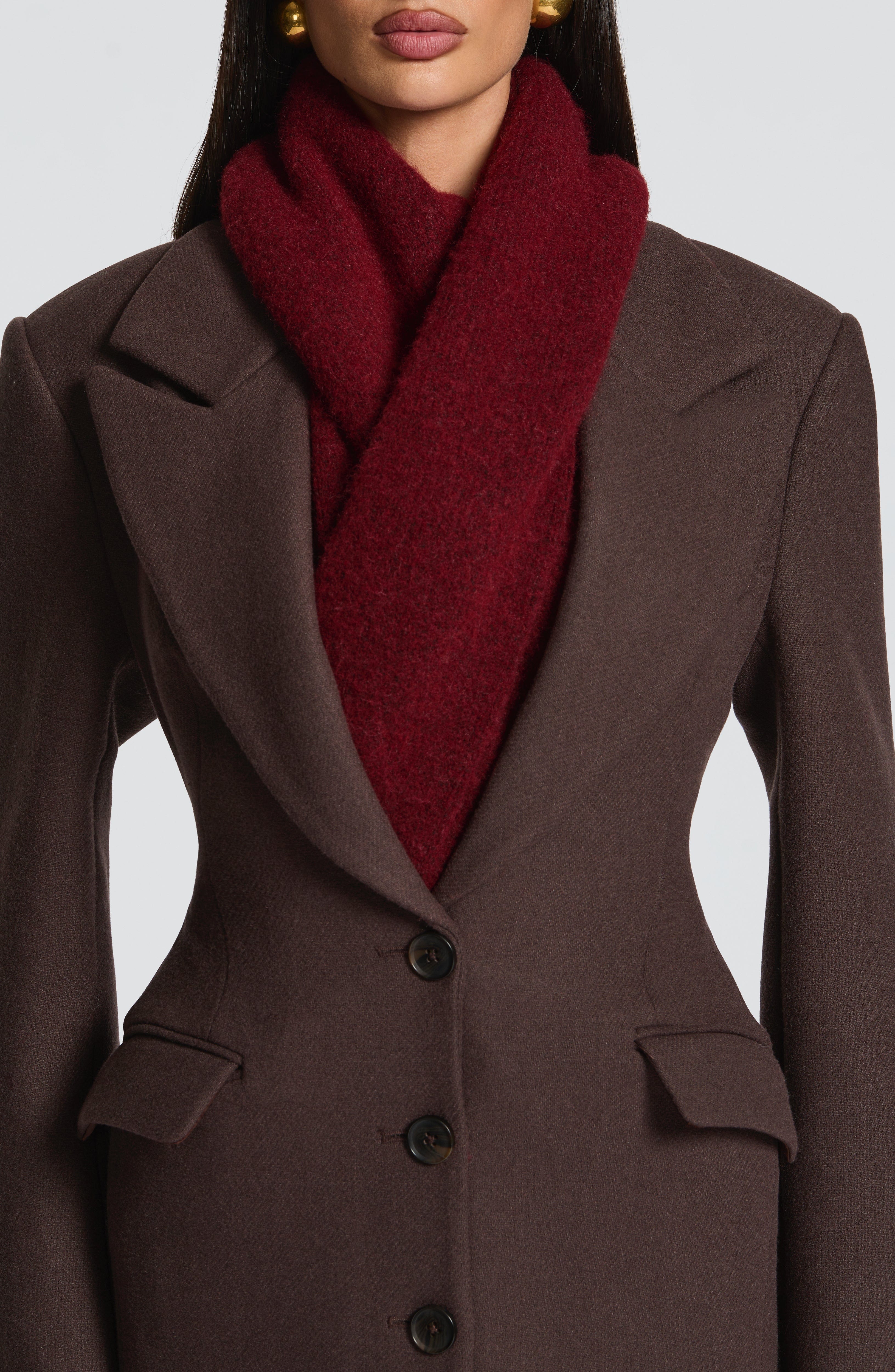 Jeanie Scarf - Burgundy Accessories ONE SIZE Babyboo Fashion Premium Exclusive Design