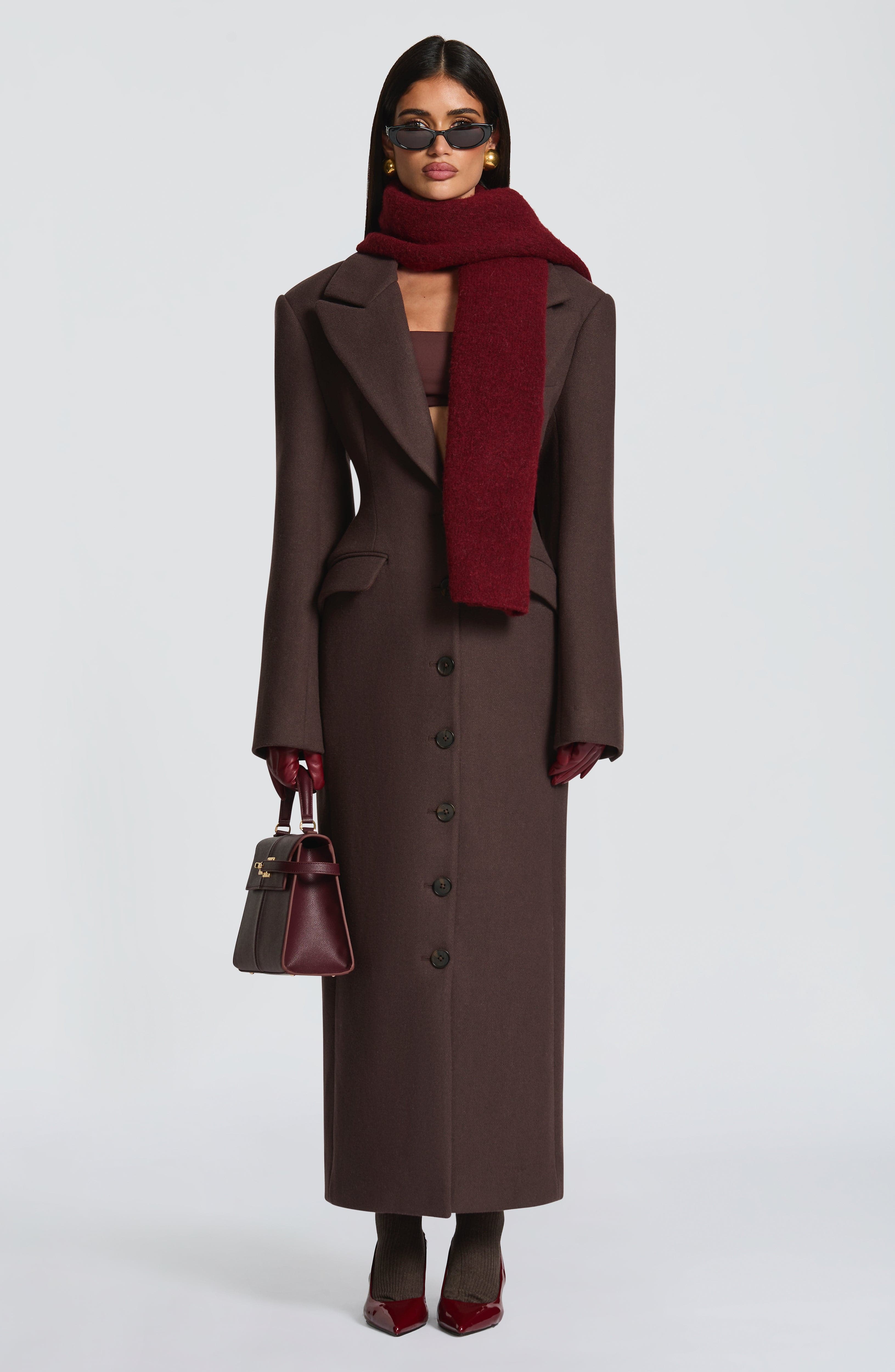 Jeanie Scarf - Burgundy Accessories ONE SIZE Babyboo Fashion Premium Exclusive Design