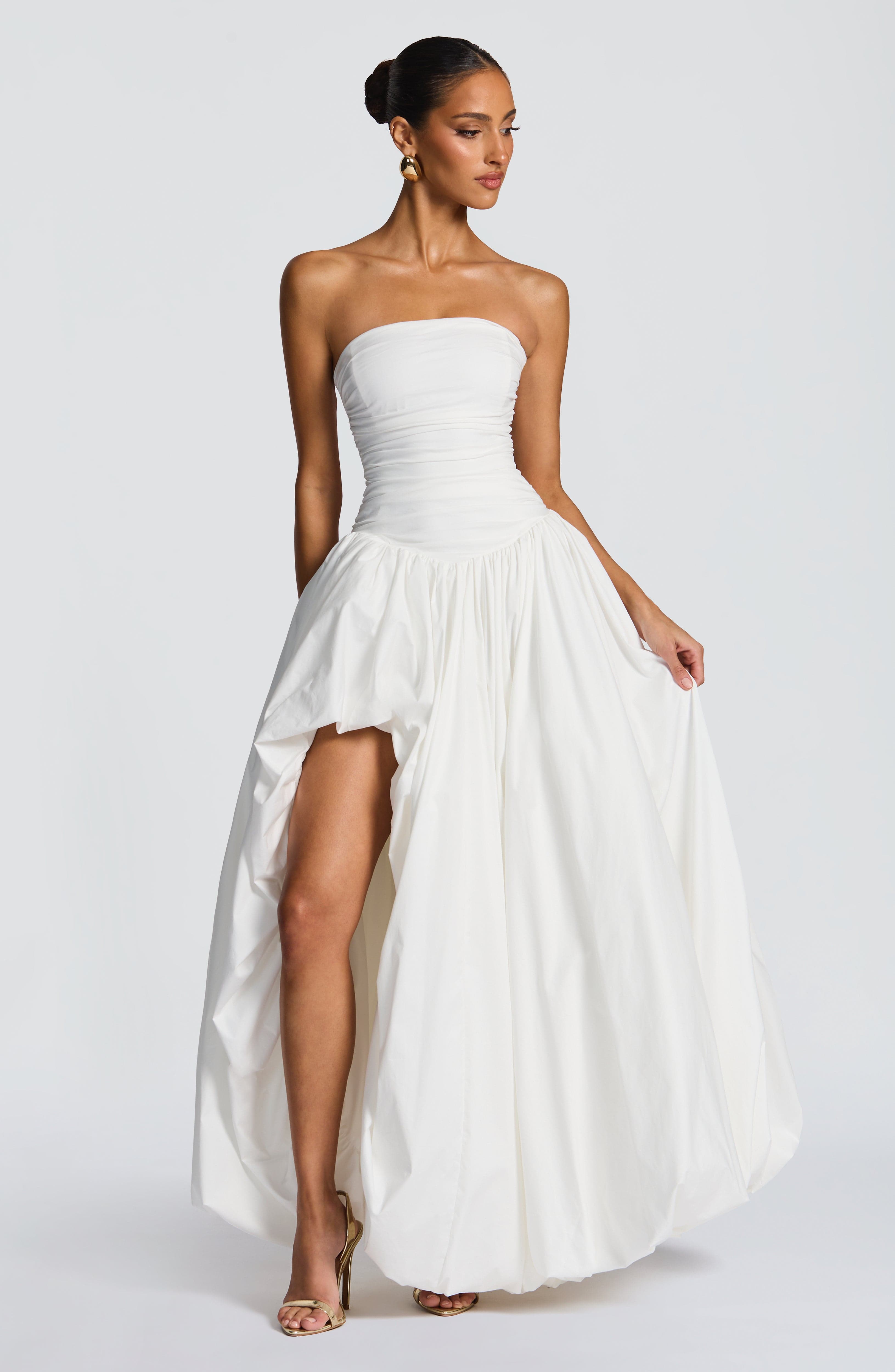 Jillian Maxi Dress - Ivory Dress Babyboo Fashion Premium Exclusive Design