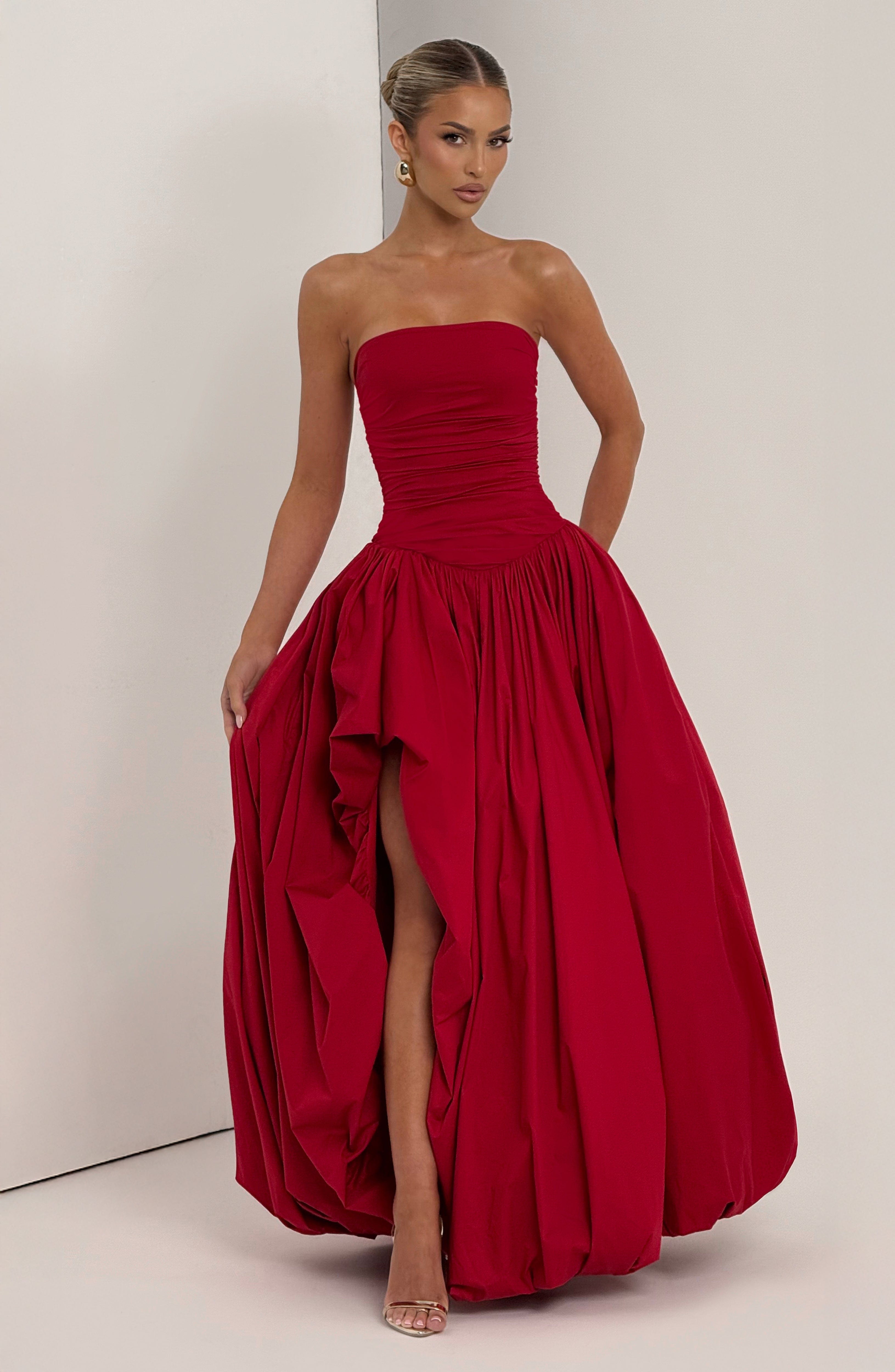 Jillian Maxi Dress - Red Dress Babyboo Fashion Premium Exclusive Design
