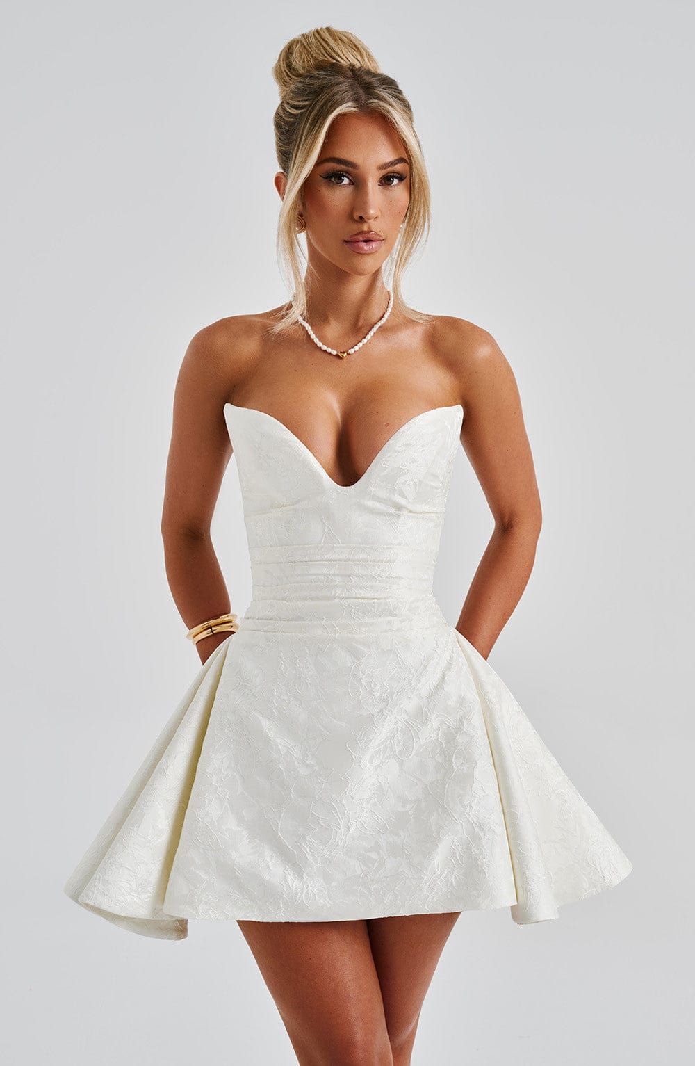 Joan Playsuit - Ivory Playsuit Babyboo Fashion Premium Exclusive Design