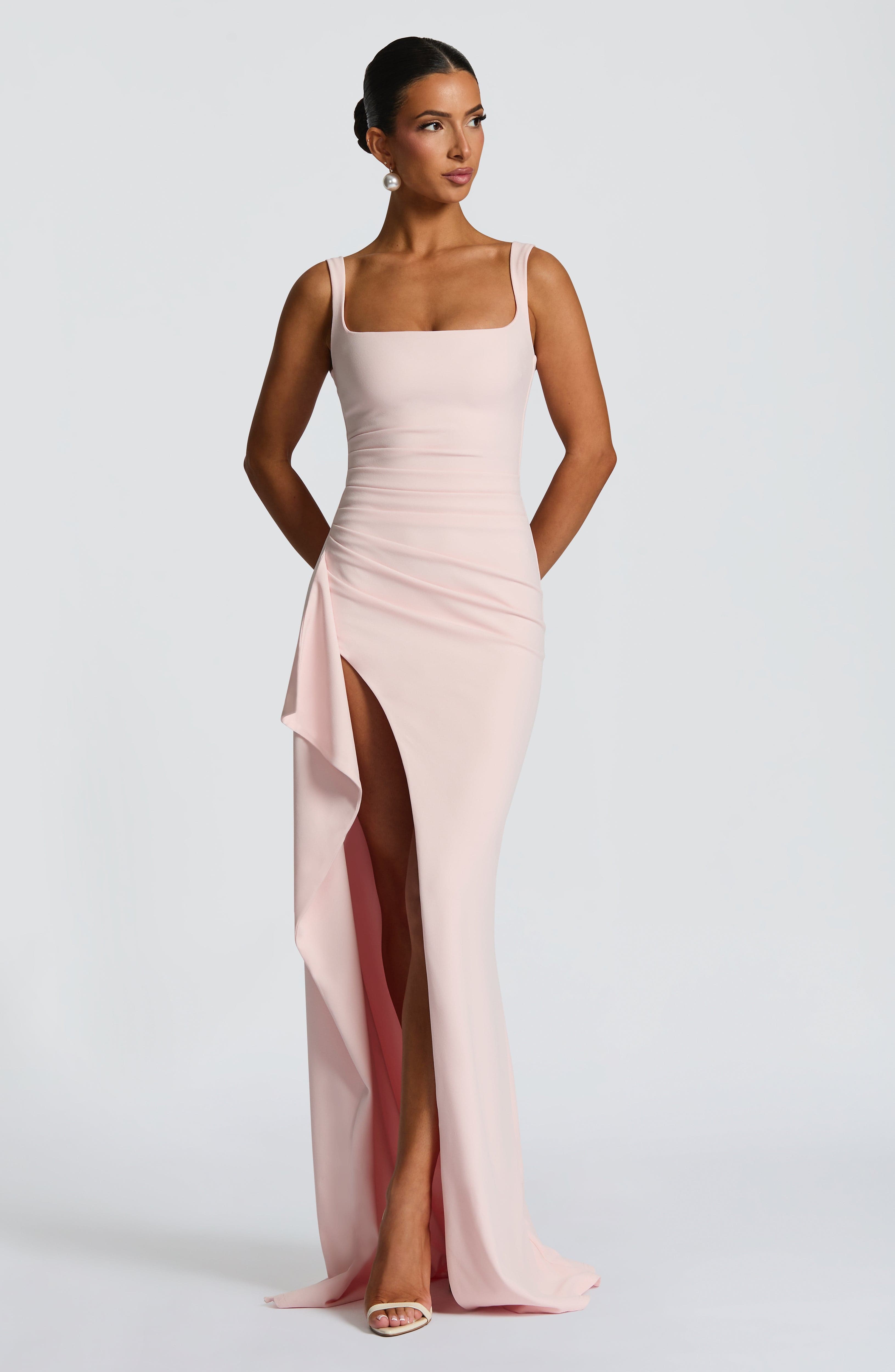 Katana Maxi Dress - Blush Dress Babyboo Fashion Premium Exclusive Design