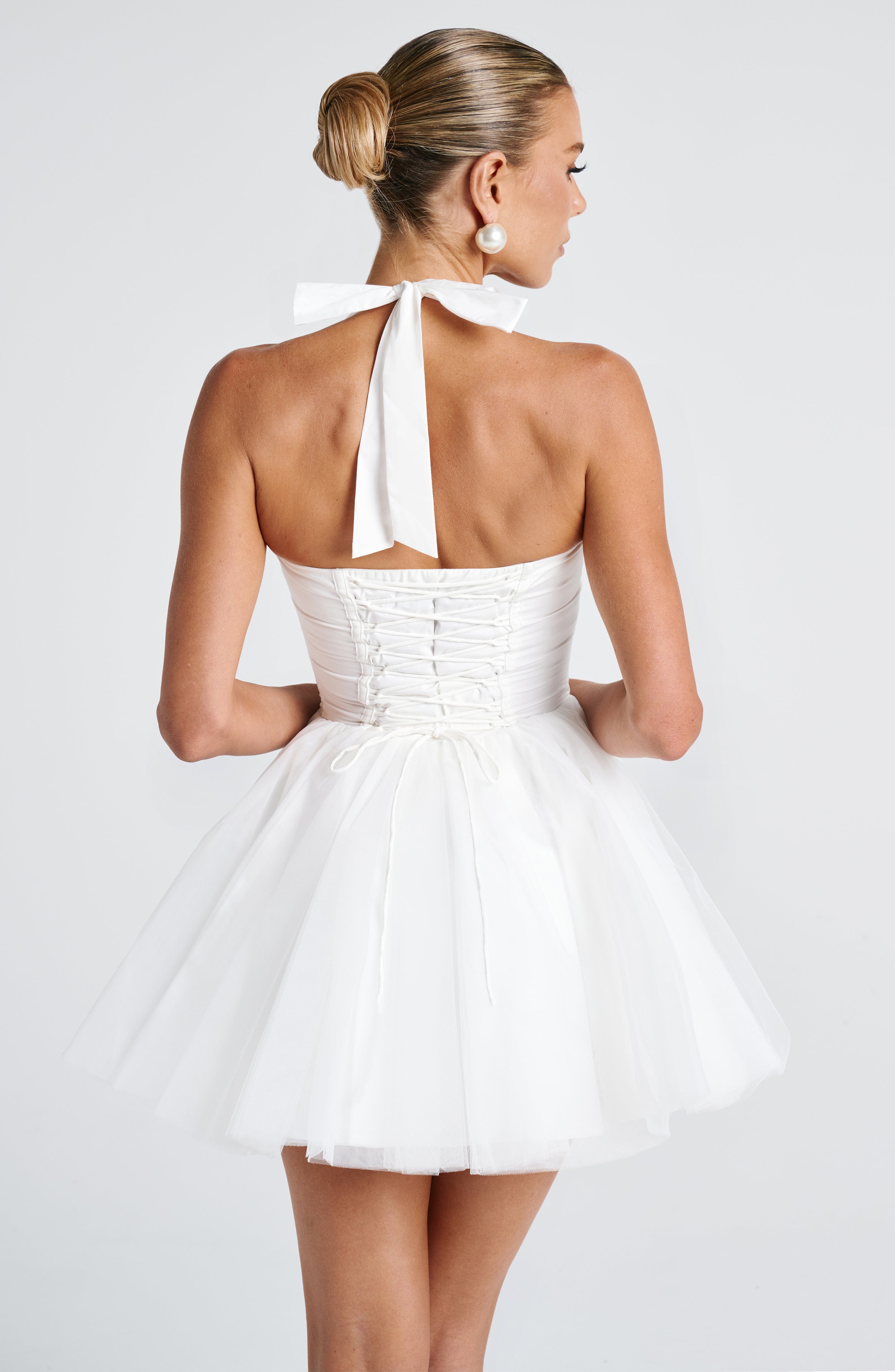 Keely Mini Dress - Ivory Dress Babyboo Fashion Premium Exclusive Design