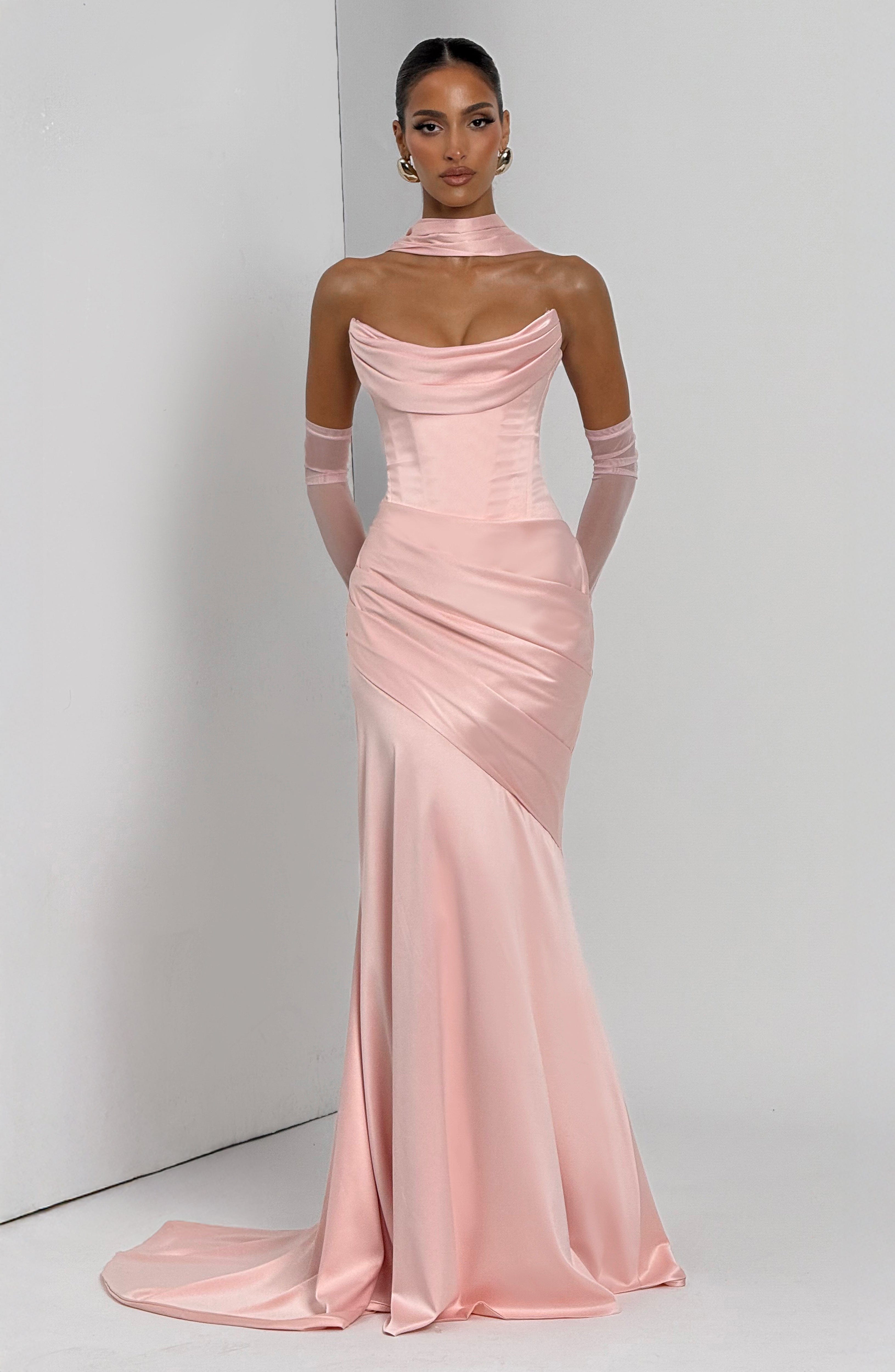 Kensington Maxi Dress - Blush Dress Babyboo Fashion Premium Exclusive Design