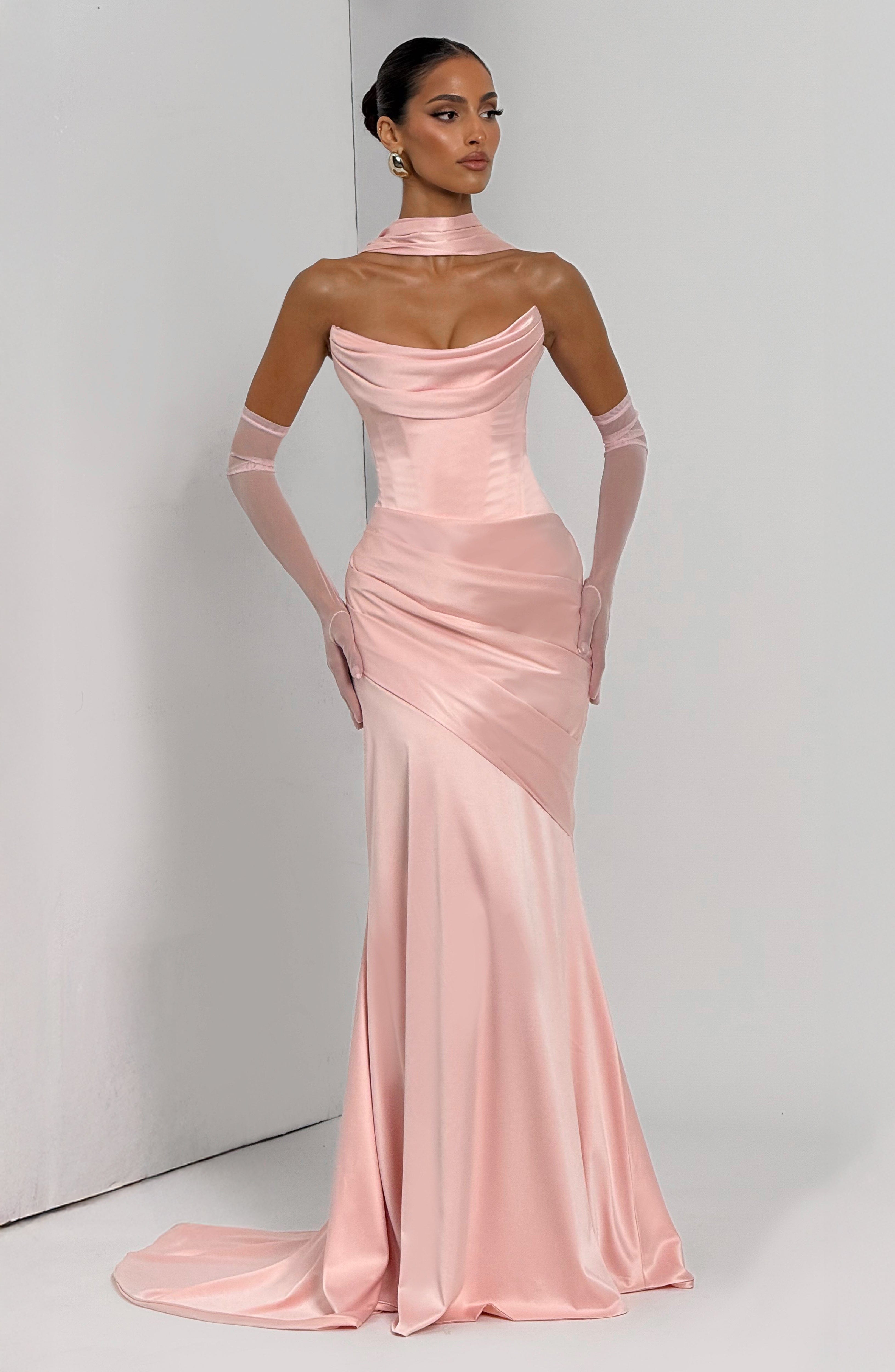 Kensington Maxi Dress - Blush Dress Babyboo Fashion Premium Exclusive Design