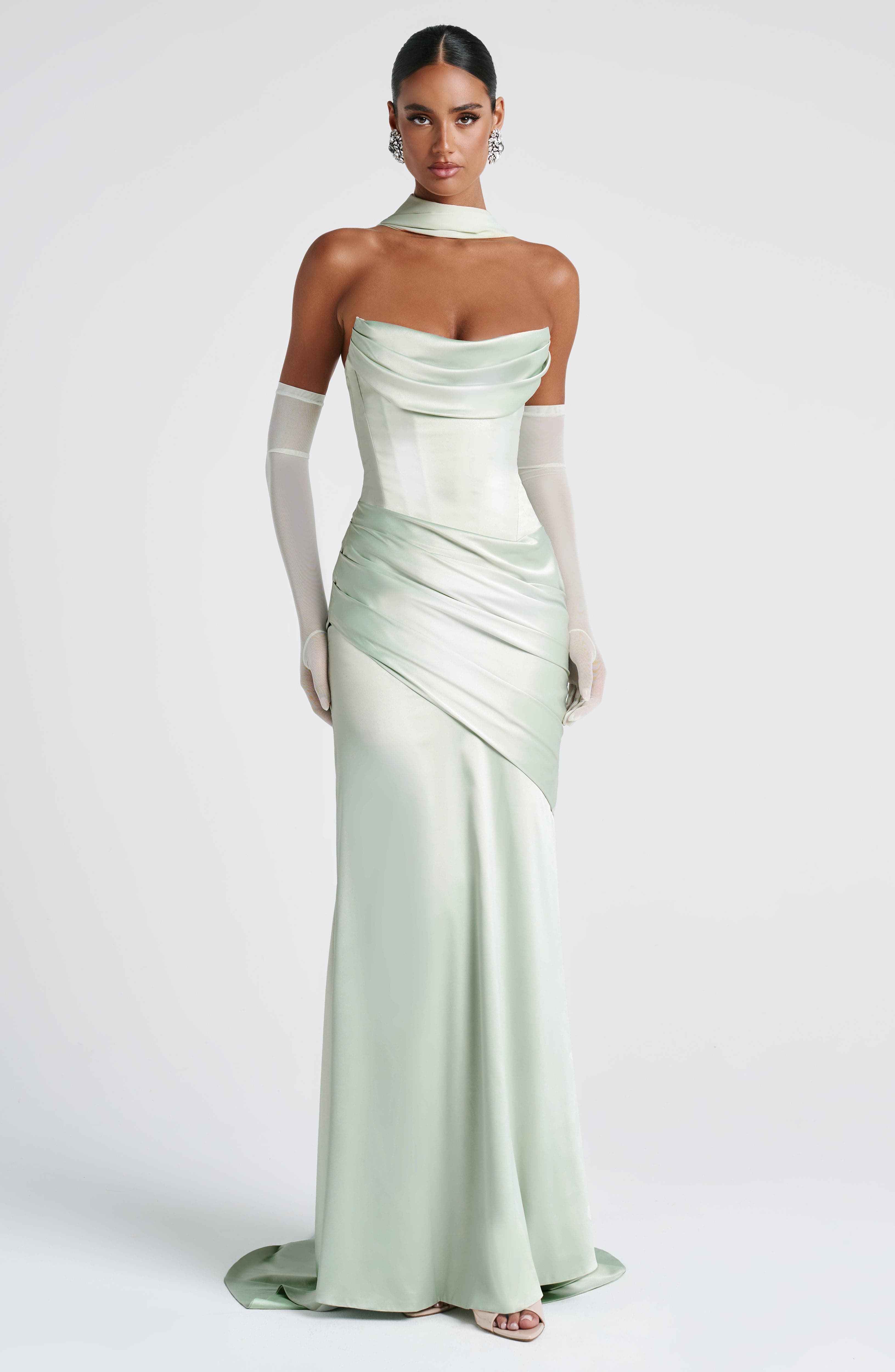 Kensington Maxi Dress - Mint Dress Babyboo Fashion Premium Exclusive Design