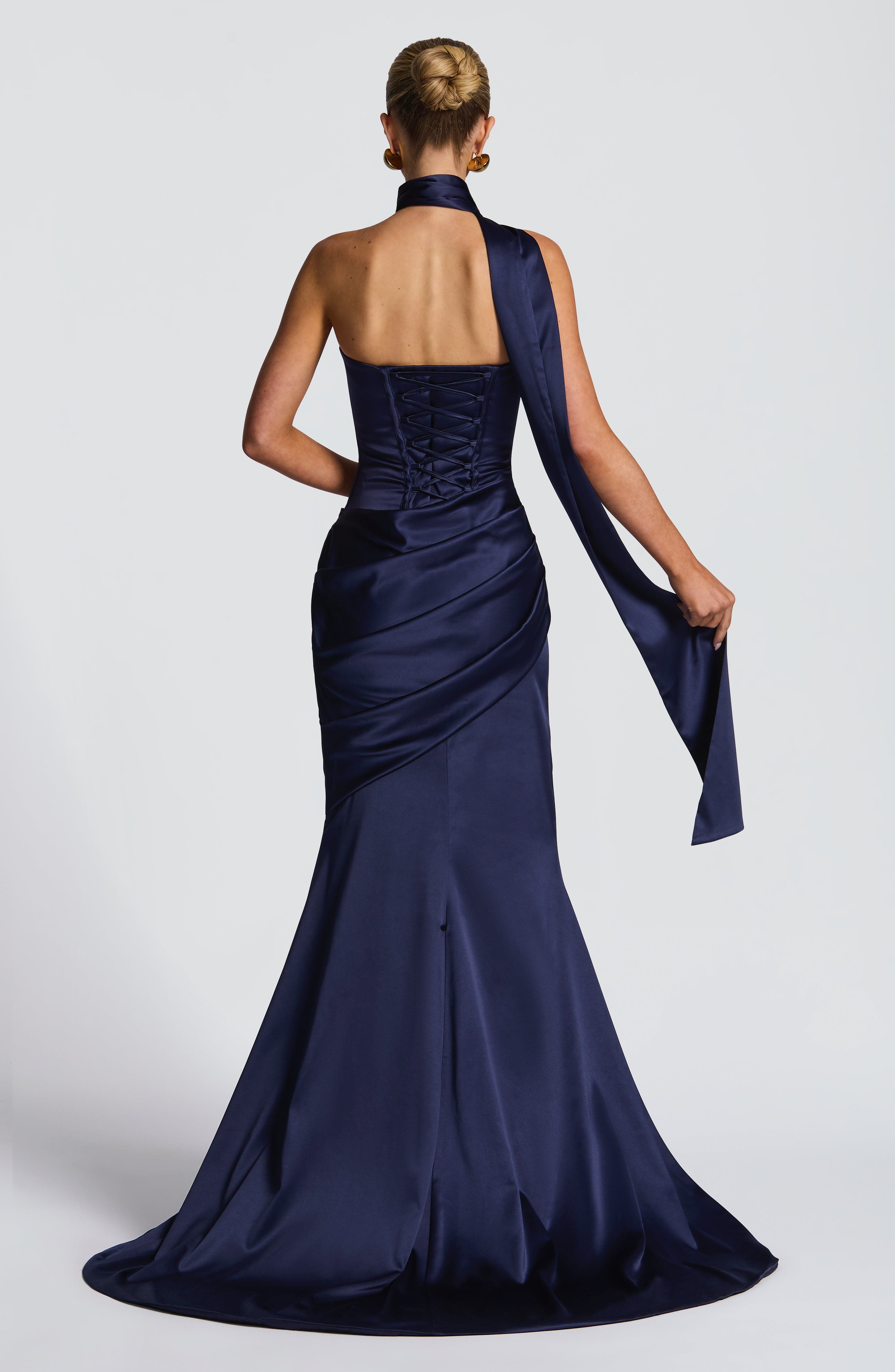 Kensington Maxi Dress - Navy Dress Babyboo Fashion Premium Exclusive Design