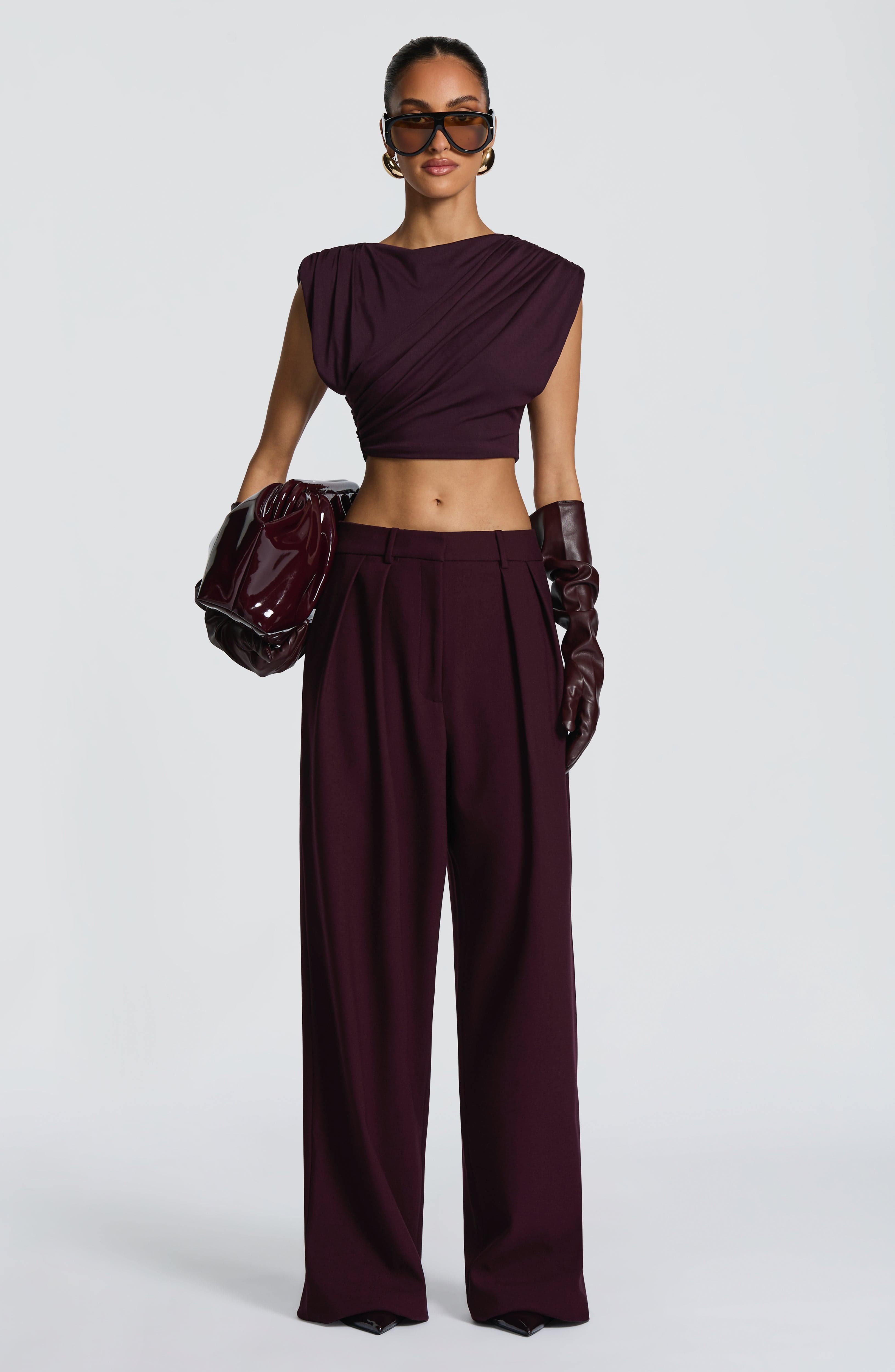 Kirsty Pants - Plum Pants Babyboo Fashion Premium Exclusive Design