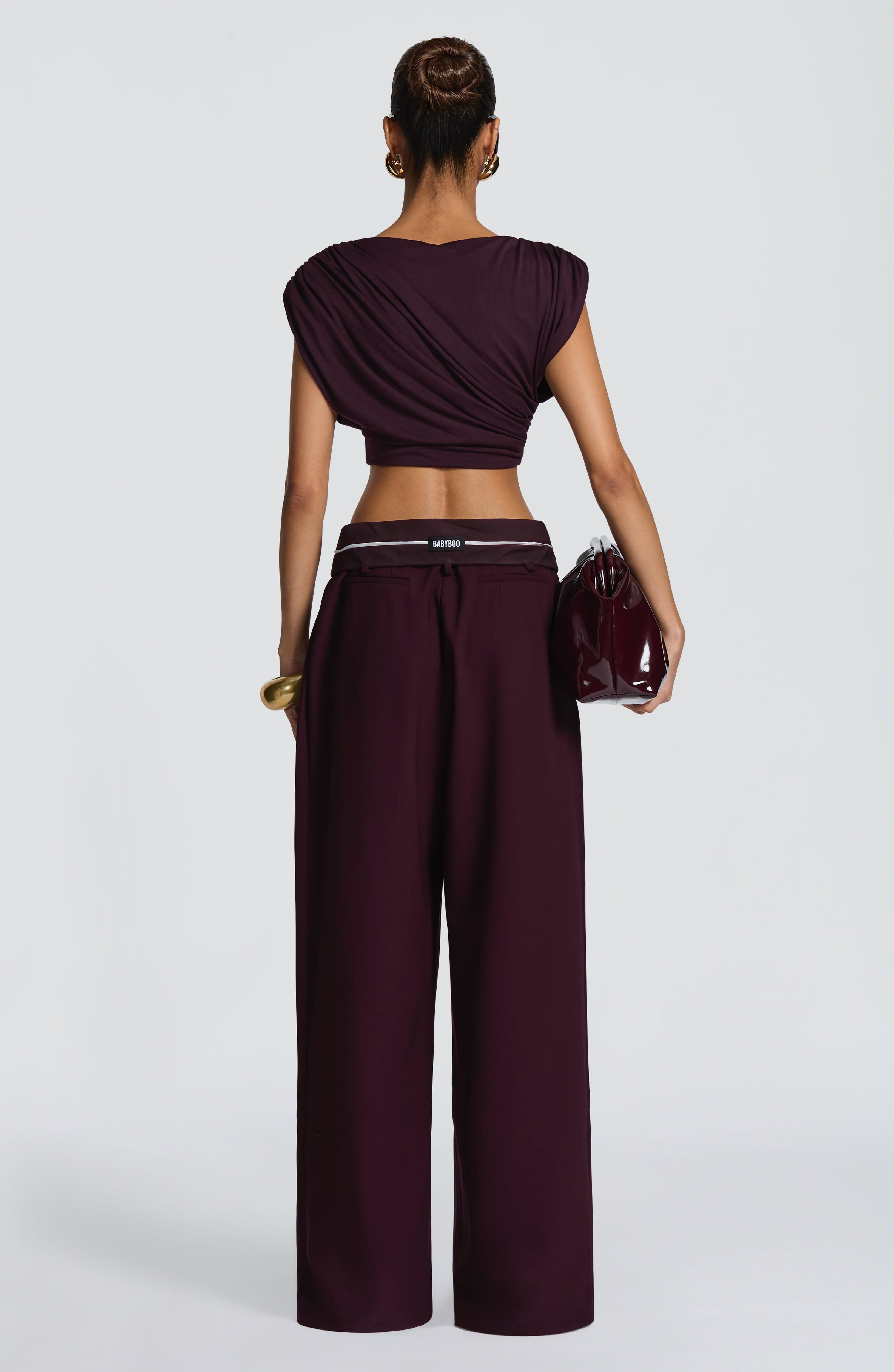 Kirsty Pants - Plum Pants Babyboo Fashion Premium Exclusive Design
