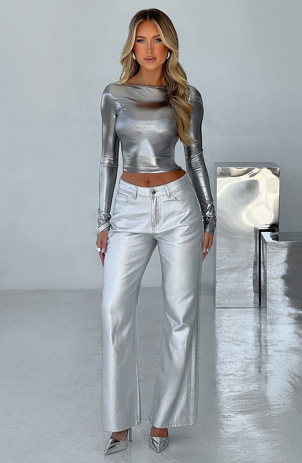 Kyranni Top - Gunmetal Tops Babyboo Fashion Premium Exclusive Design