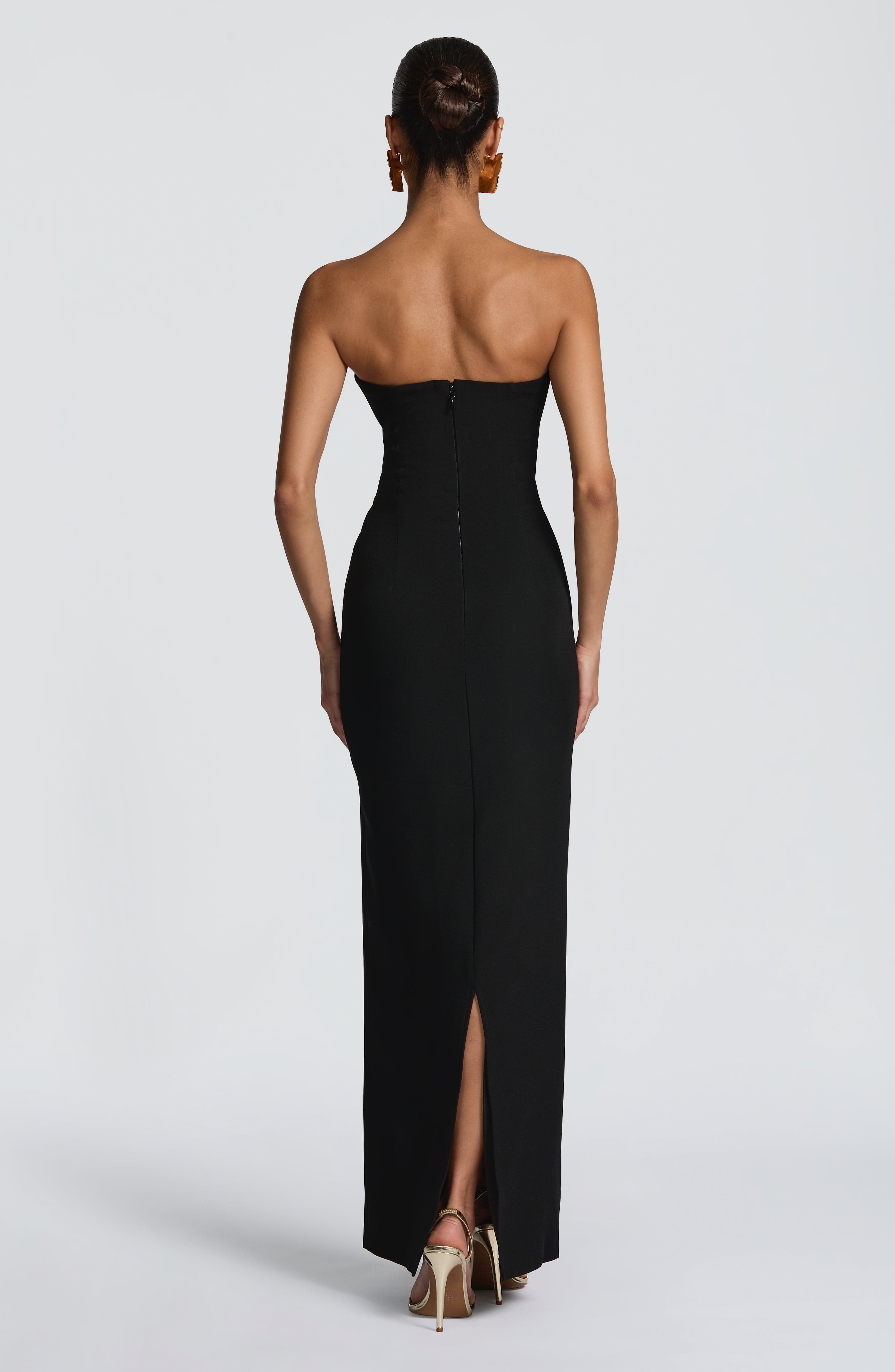 Lindsey Maxi Dress - Black Dress Babyboo Fashion Premium Exclusive Design