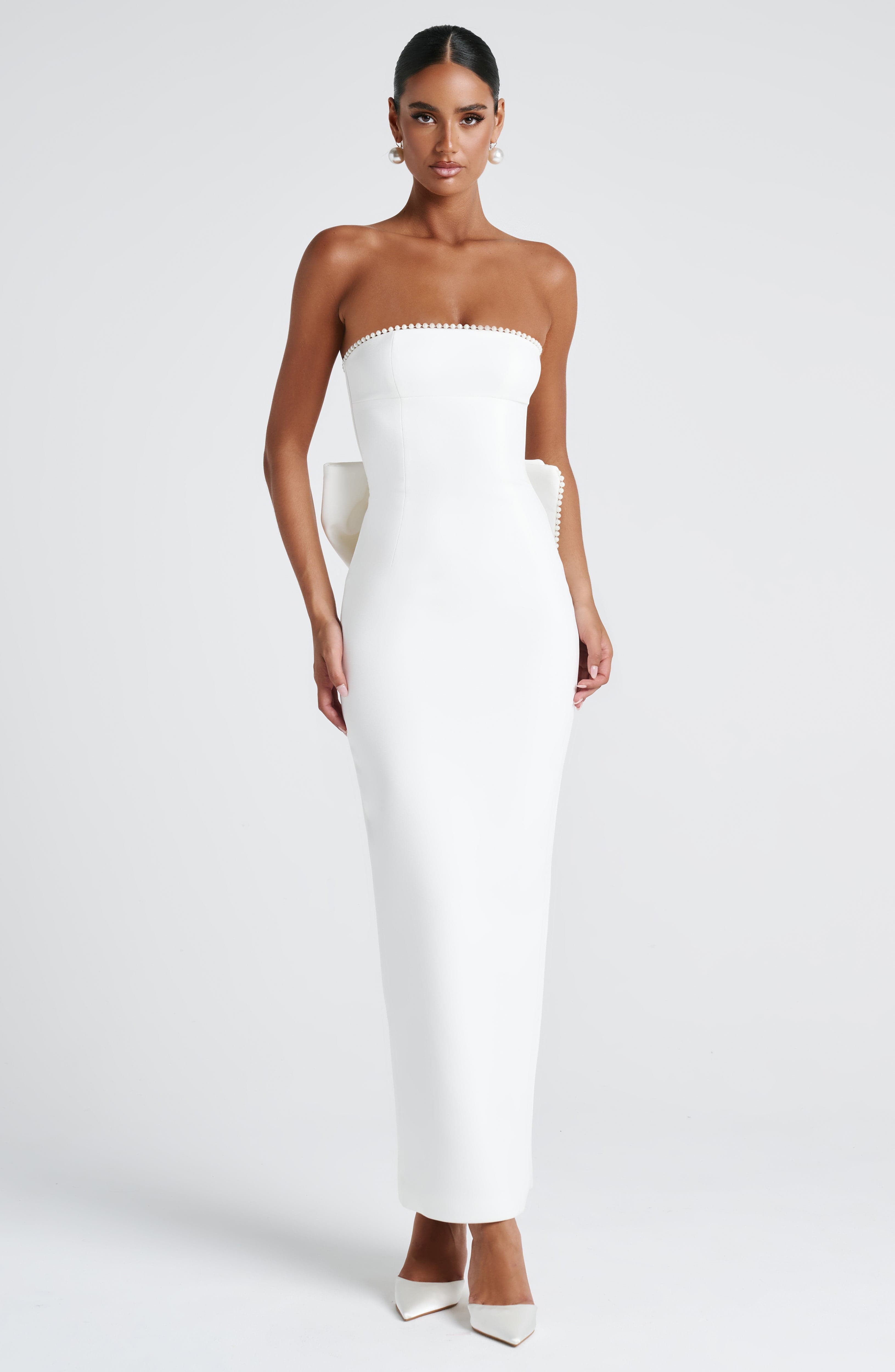 Magnolia Maxi Dress - Ivory Dress Babyboo Fashion Premium Exclusive Design