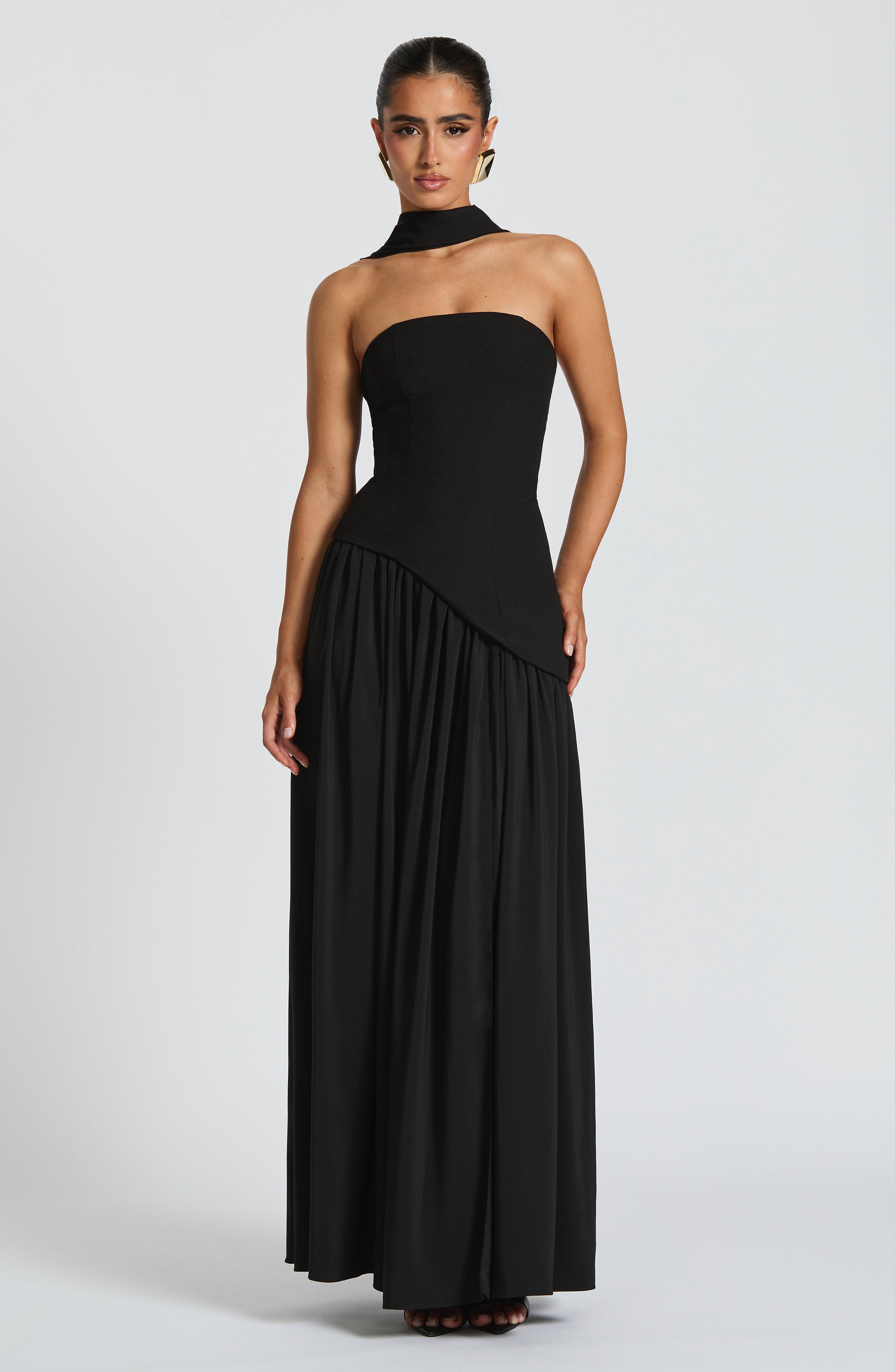 Maliyah Maxi Dress - Black Dress Babyboo Fashion Premium Exclusive Design