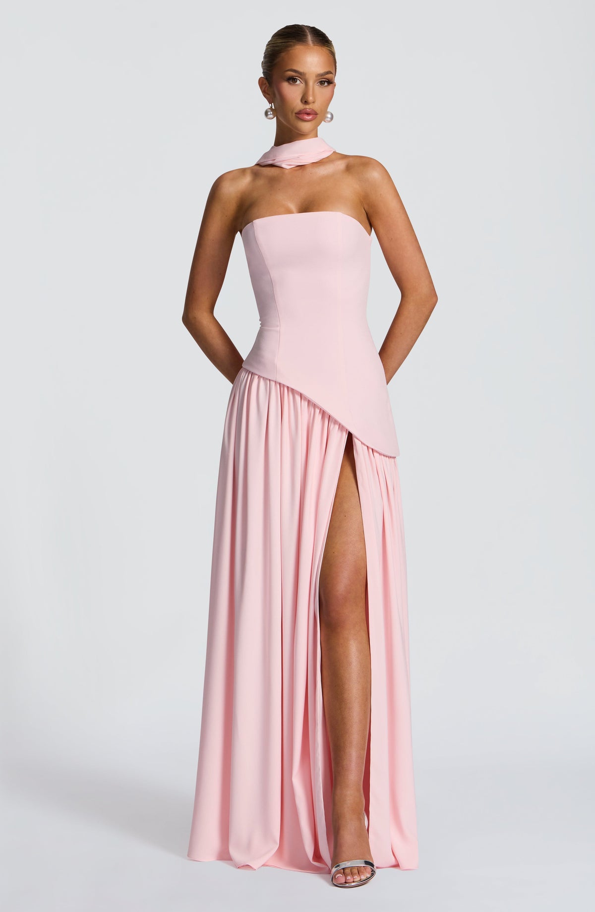 Maliyah Maxi Dress - Blush Dress Babyboo Fashion Premium Exclusive Design
