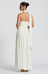 Maliyah Maxi Dress - Ivory Dress Babyboo Fashion Premium Exclusive Design