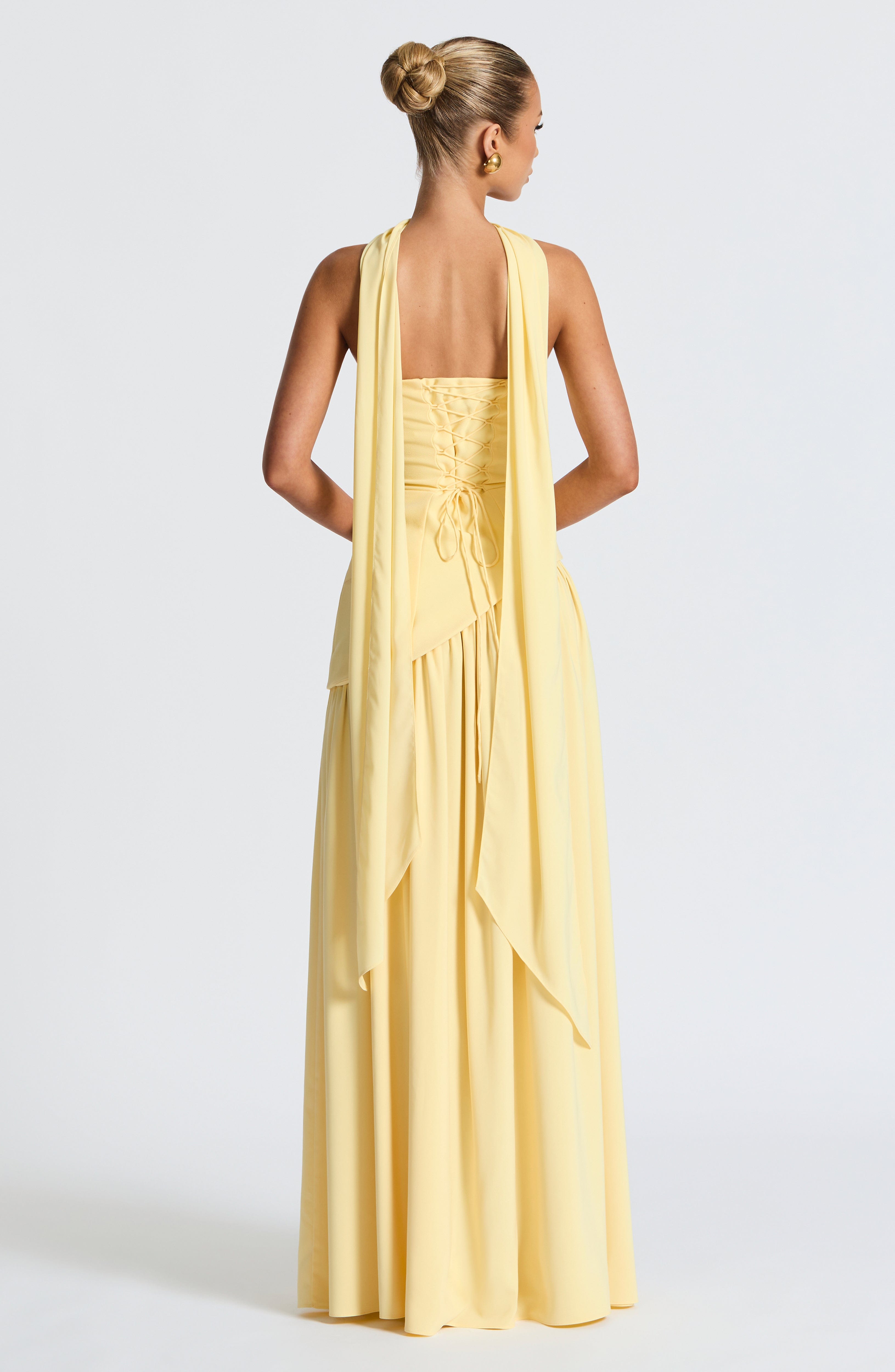 Maliyah Maxi Dress - Lemon Dress Babyboo Fashion Premium Exclusive Design