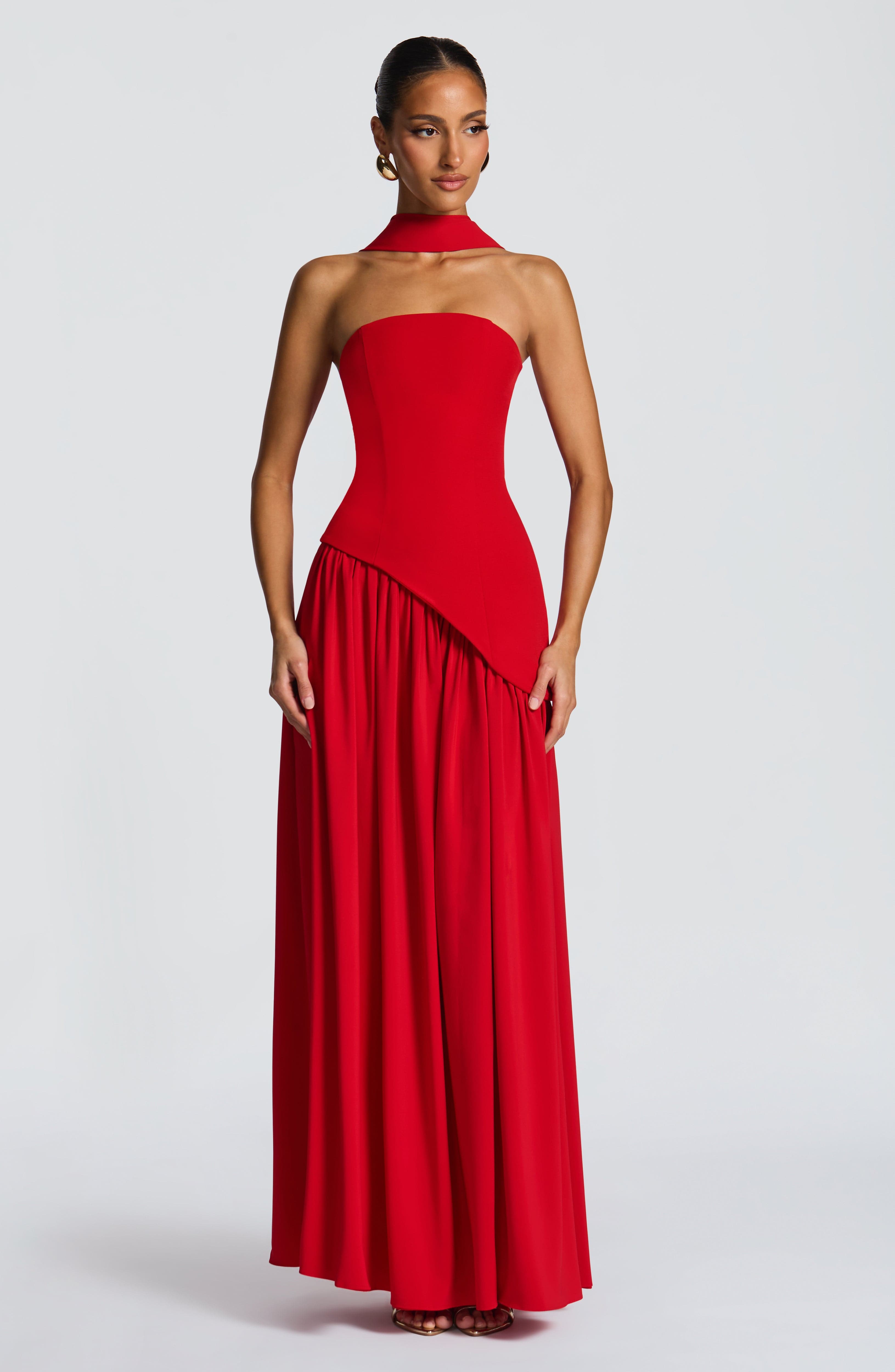 Maliyah Maxi Dress - Red Dress Babyboo Fashion Premium Exclusive Design