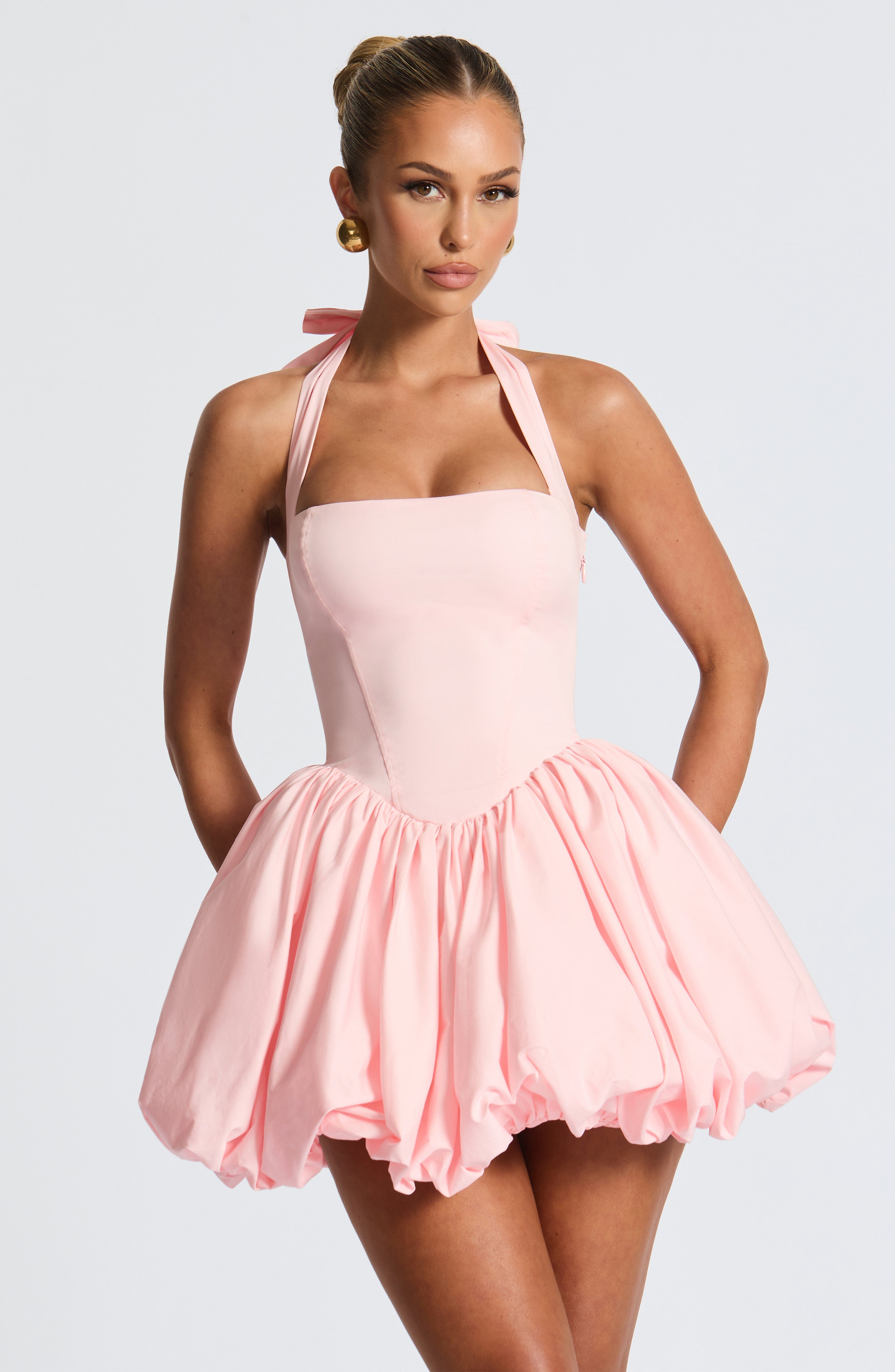 Maricia Mini Dress - Blush Dress Babyboo Fashion Premium Exclusive Design
