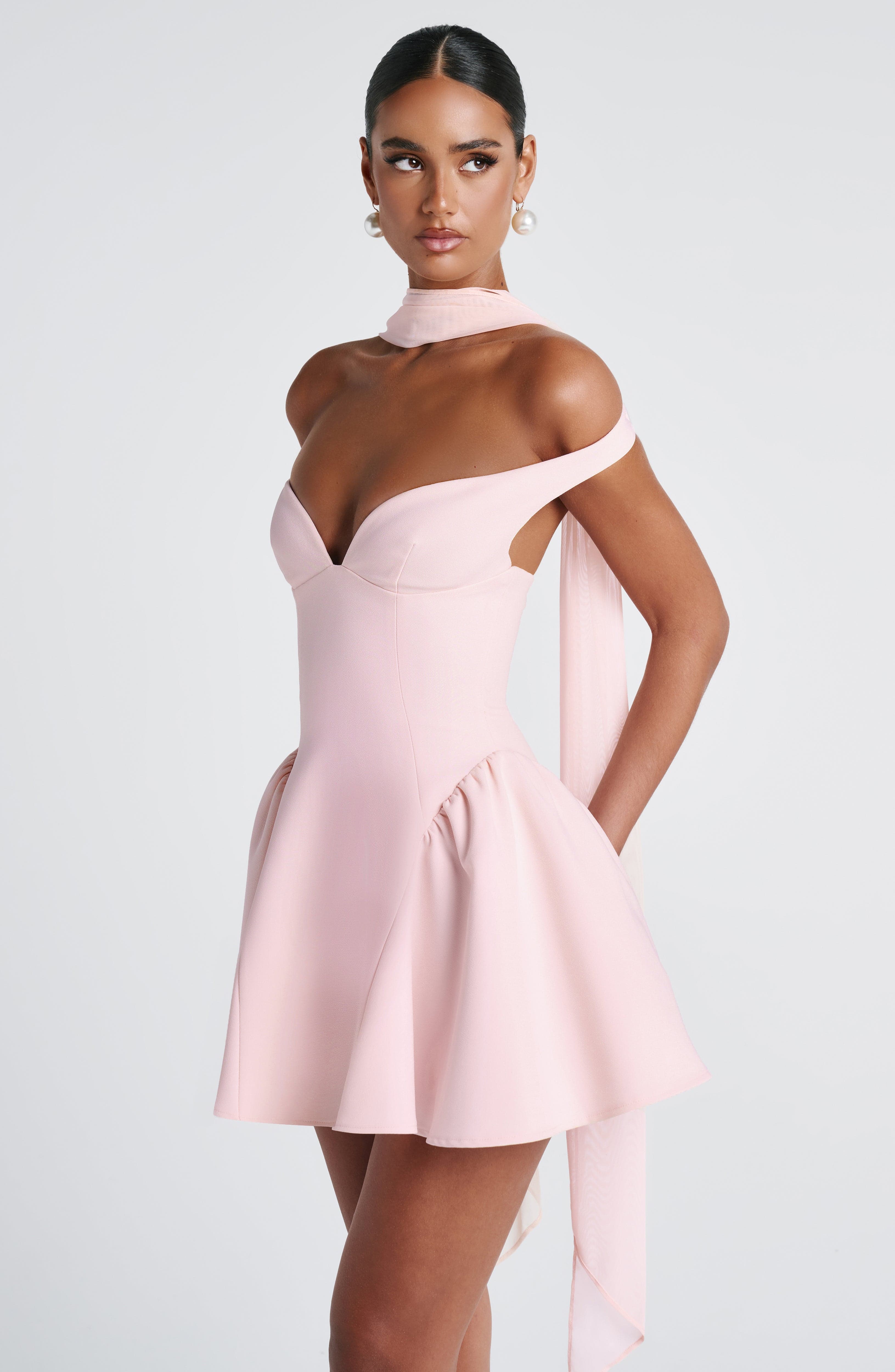 Marla Mini Dress - Blush Dress Babyboo Fashion Premium Exclusive Design