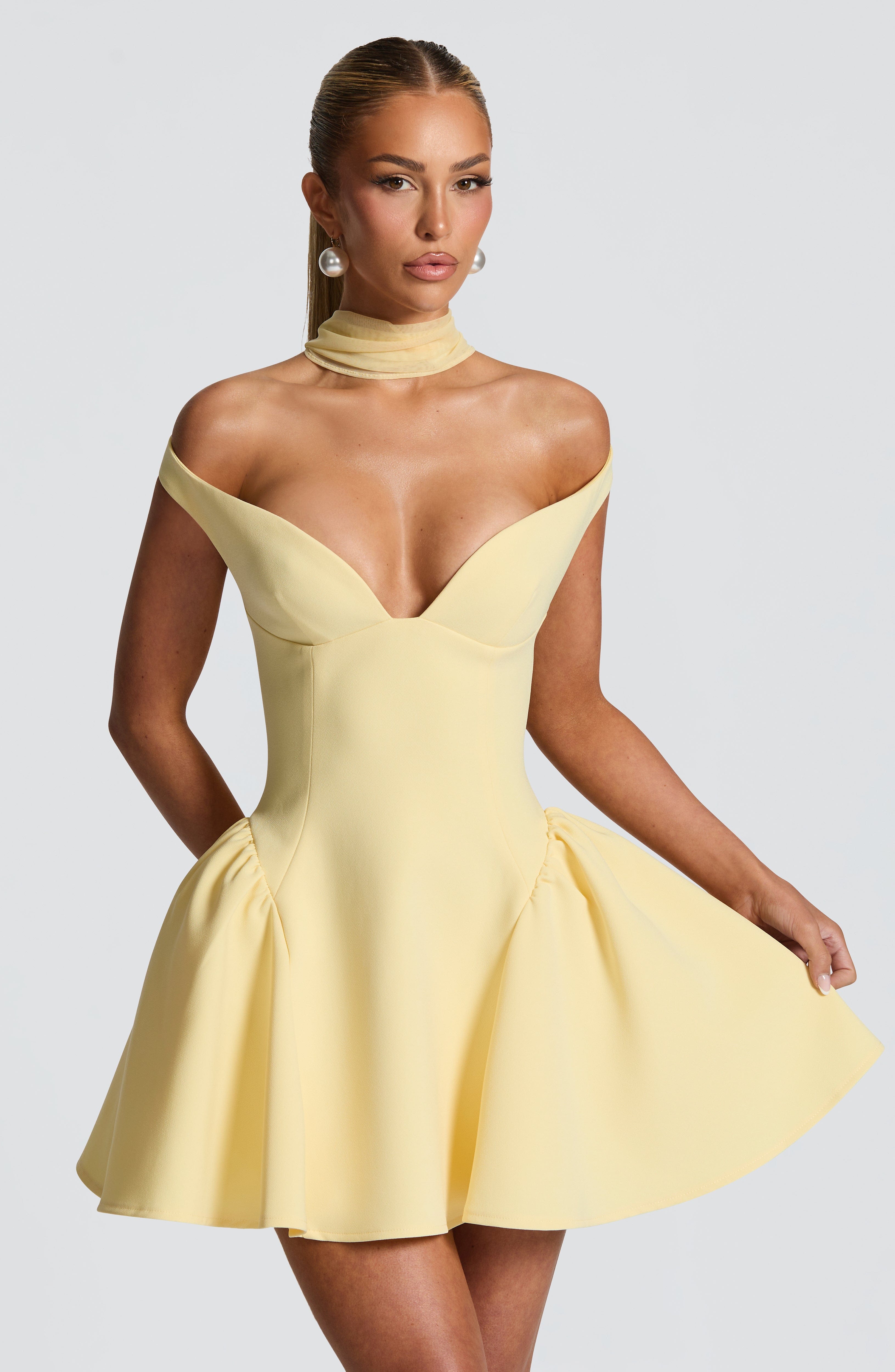 Marla Mini Dress - Lemon Dress Babyboo Fashion Premium Exclusive Design