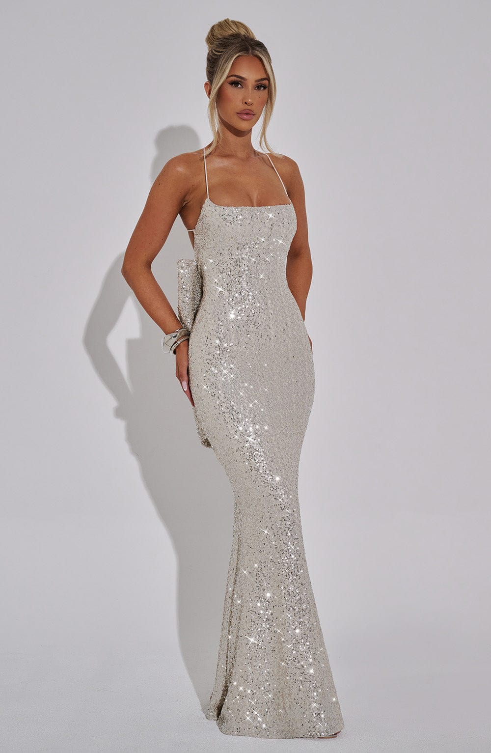Meridith Maxi Dress - Champagne Dress Babyboo Fashion Premium Exclusive Design