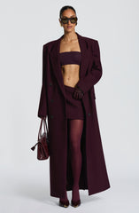 Michelle Coat - Plum Jacket Babyboo Fashion Premium Exclusive Design