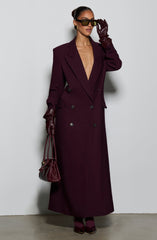 Michelle Coat - Plum Jacket Babyboo Fashion Premium Exclusive Design