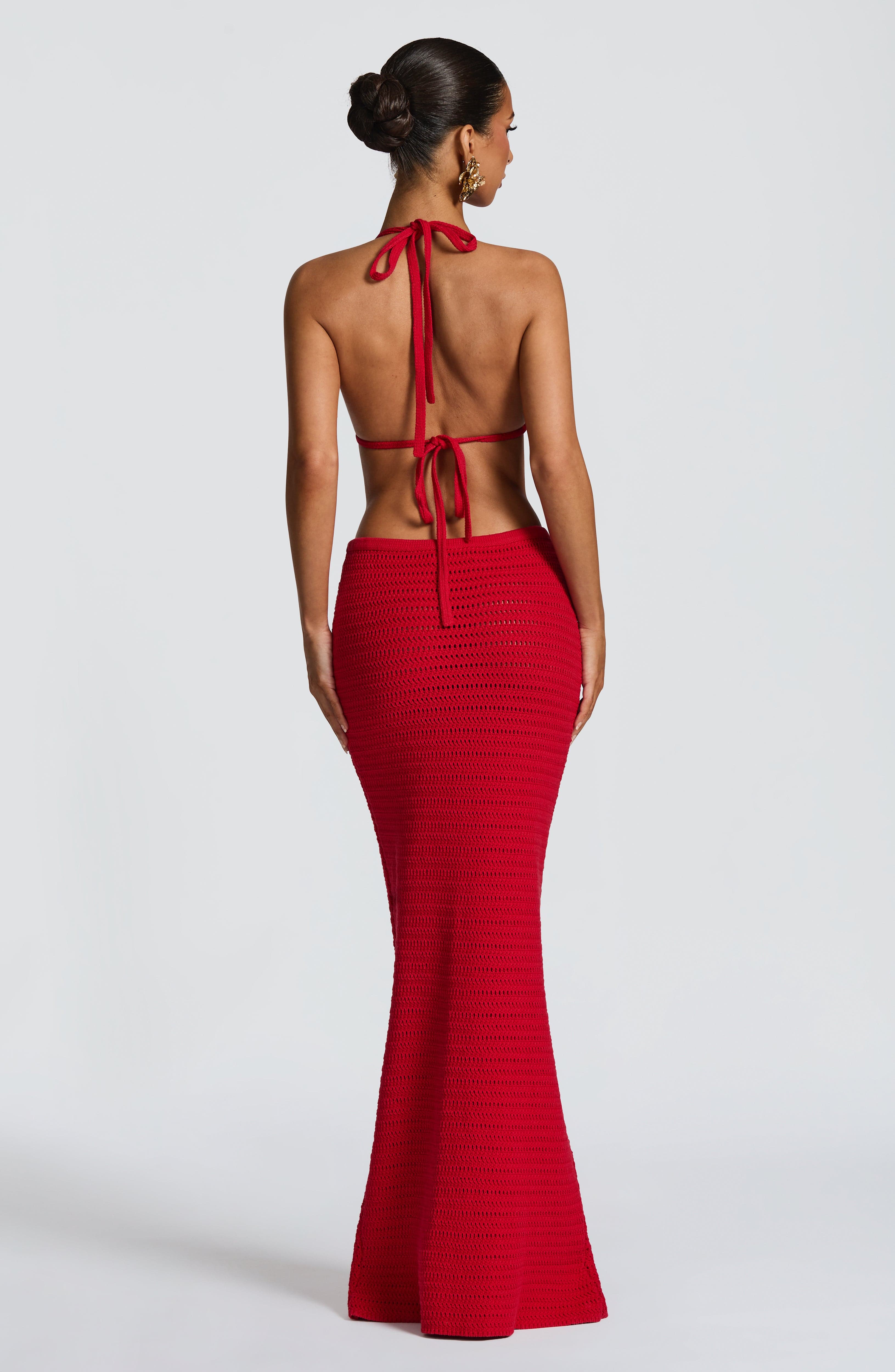 Nerida Maxi Skirt - Red Skirt Babyboo Fashion Premium Exclusive Design