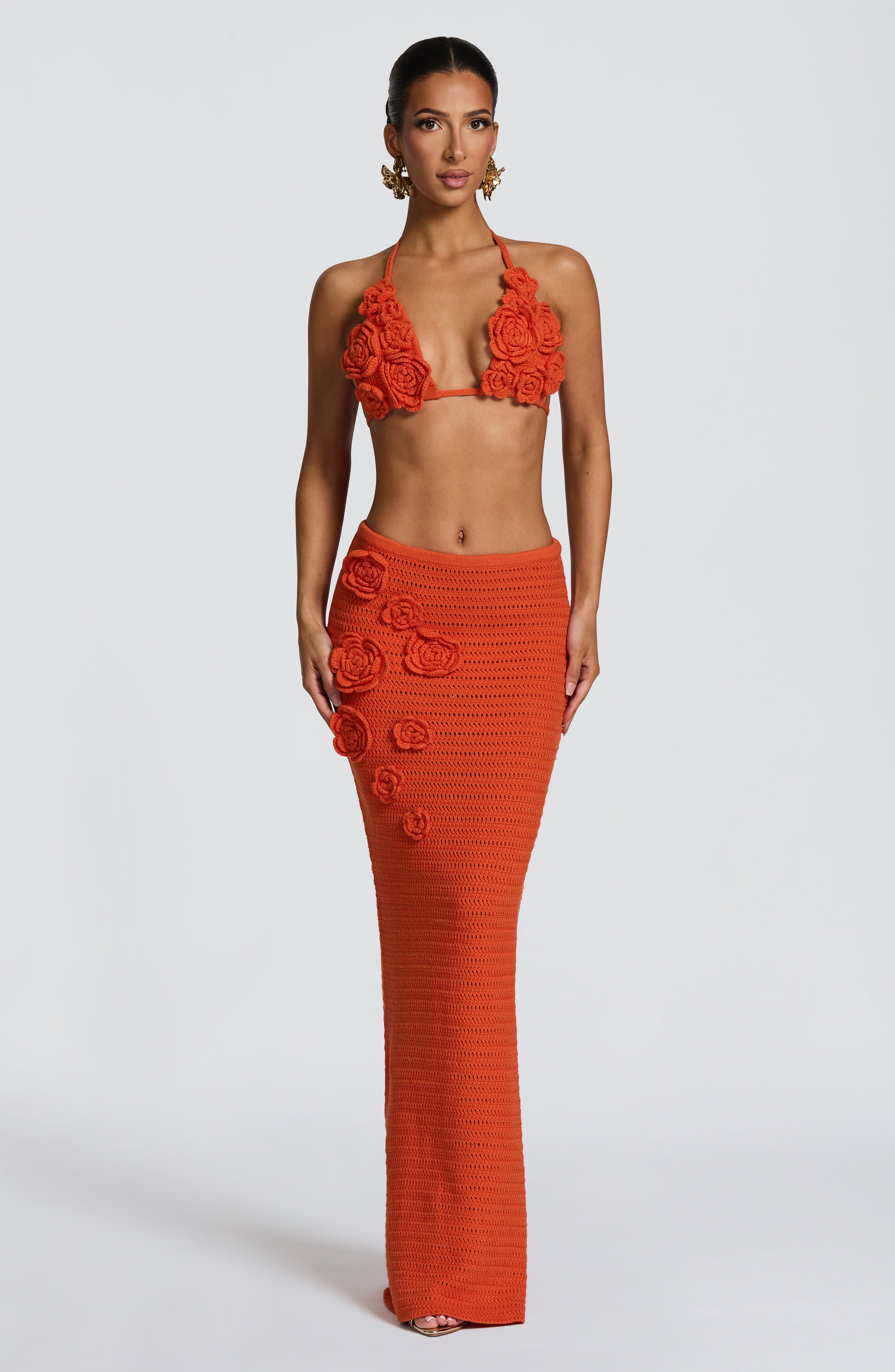 Nerida Top - Orange Tops Babyboo Fashion Premium Exclusive Design