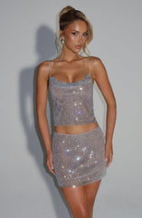 Nora Top - Silver Tops Babyboo Fashion Premium Exclusive Design