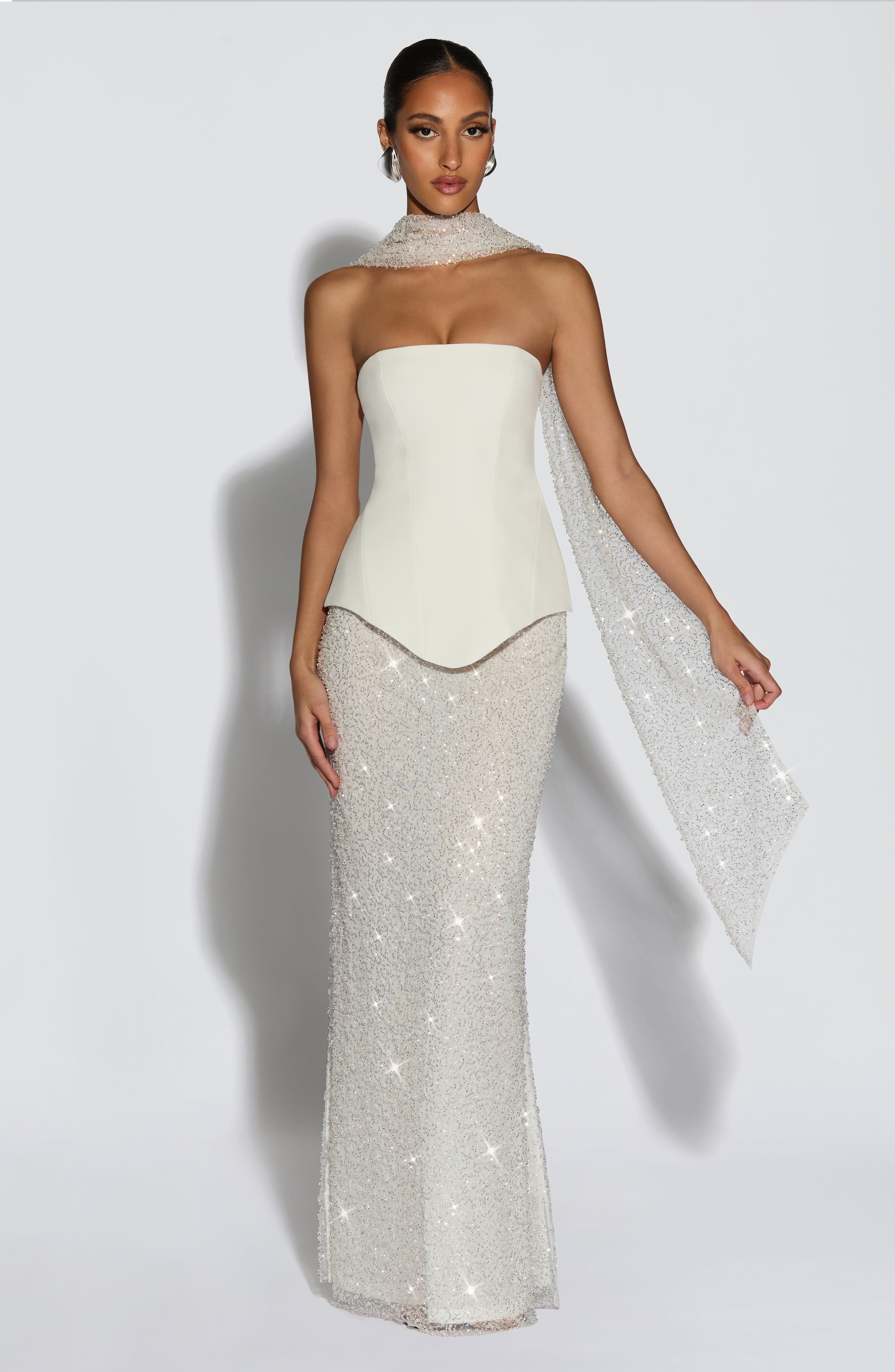 Oakley Corset - Ivory Tops Babyboo Fashion Premium Exclusive Design