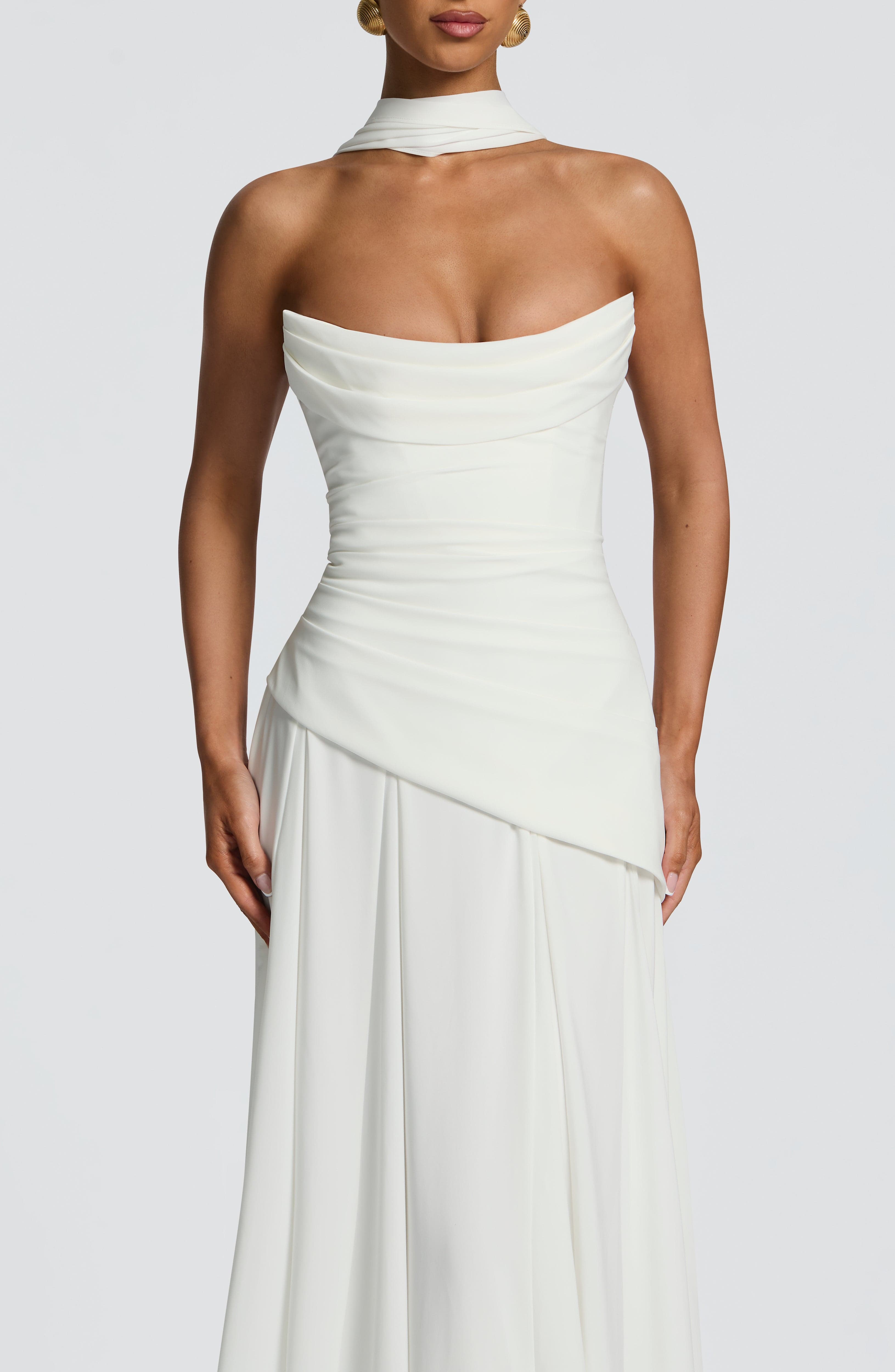 Patricia Maxi Dress - Ivory Dress Babyboo Fashion Premium Exclusive Design