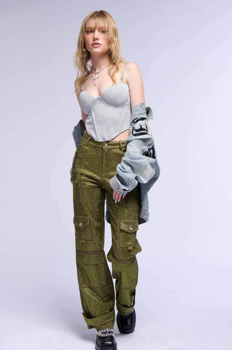 PAXTON CASUAL CUTIE KNIT CORSET TOP