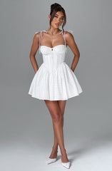 Phoebe Mini Dress - Ivory Dress Babyboo Fashion Premium Exclusive Design