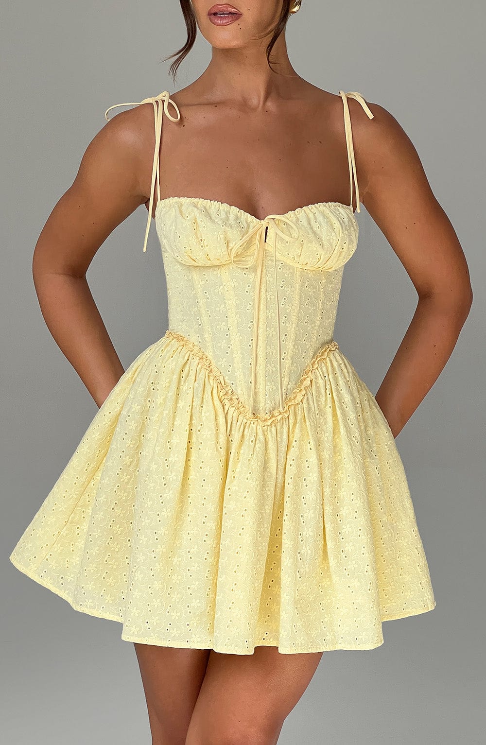 Phoebe Mini Dress - Lemon Dress Babyboo Fashion Premium Exclusive Design