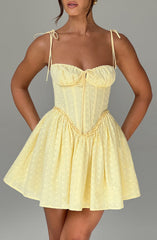 Phoebe Mini Dress - Lemon Dress Babyboo Fashion Premium Exclusive Design