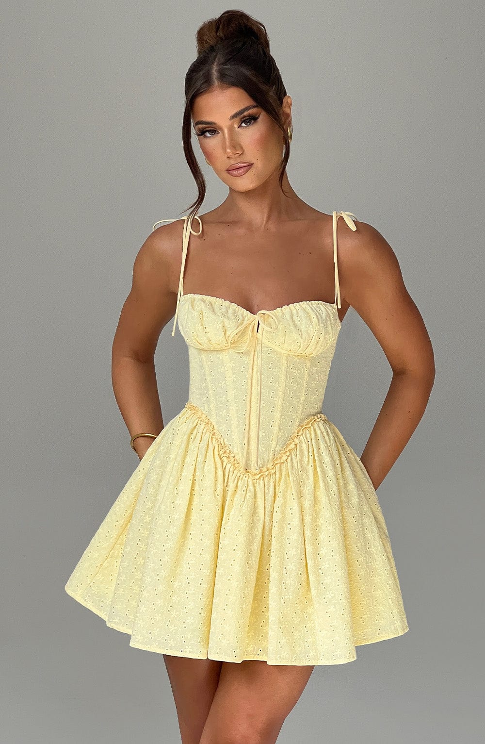 Phoebe Mini Dress - Lemon Dress Babyboo Fashion Premium Exclusive Design