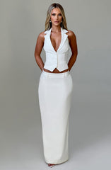 Piper Maxi Skirt - Ivory Skirt XS Babyboo Fashion Premium Exclusive Design