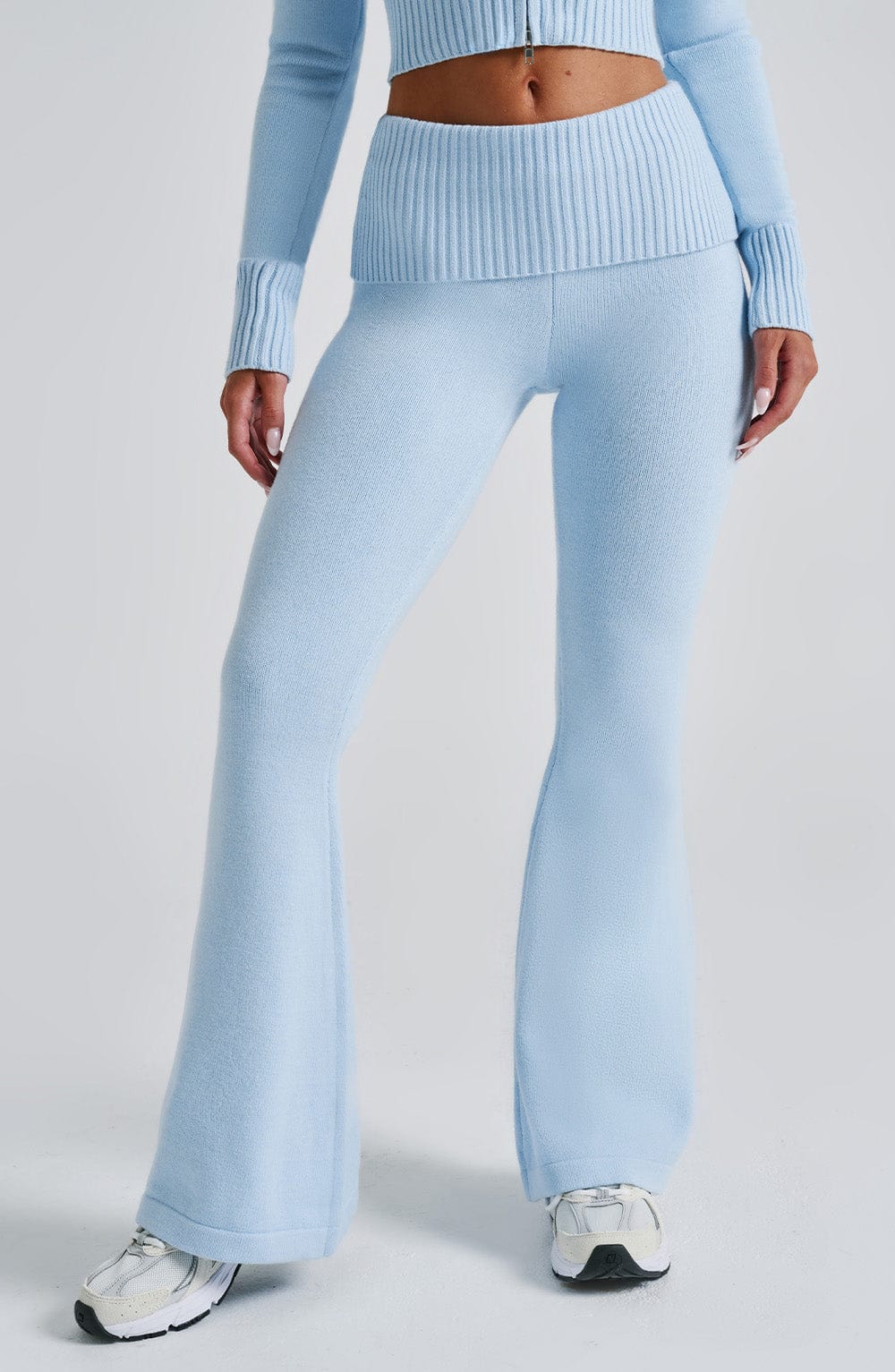 Portia Knit Pants - Baby Blue Pants Babyboo Fashion Premium Exclusive Design