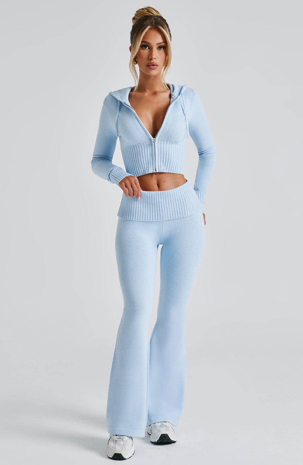 Portia Knit Pants - Baby Blue Pants Babyboo Fashion Premium Exclusive Design