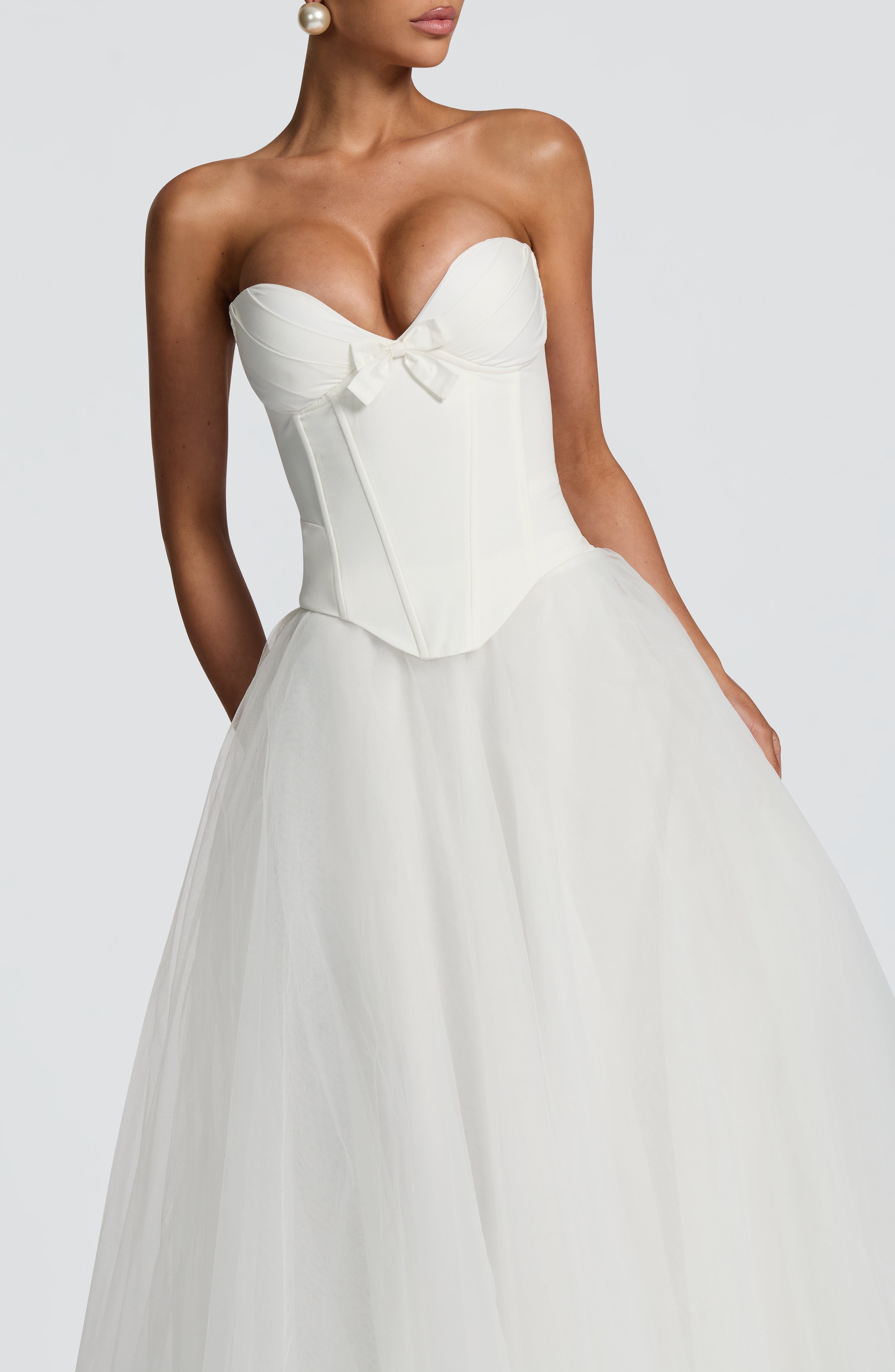 Prim Corset - Ivory Tops Babyboo Fashion Premium Exclusive Design