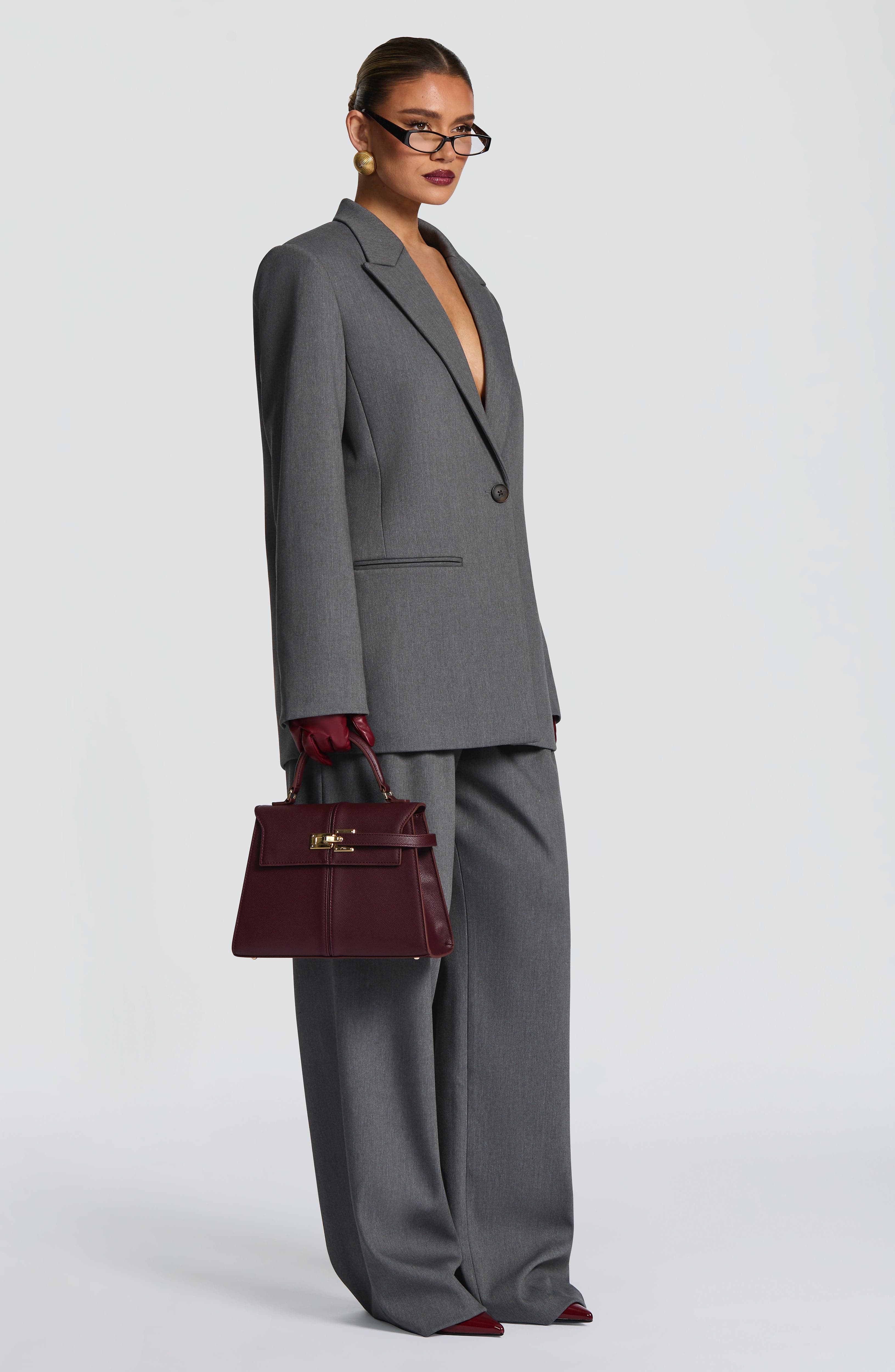 Reece Blazer - Grey Marl Jacket Babyboo Fashion Premium Exclusive Design