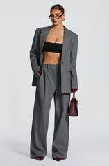 Reece Blazer - Grey Marl Jacket Babyboo Fashion Premium Exclusive Design