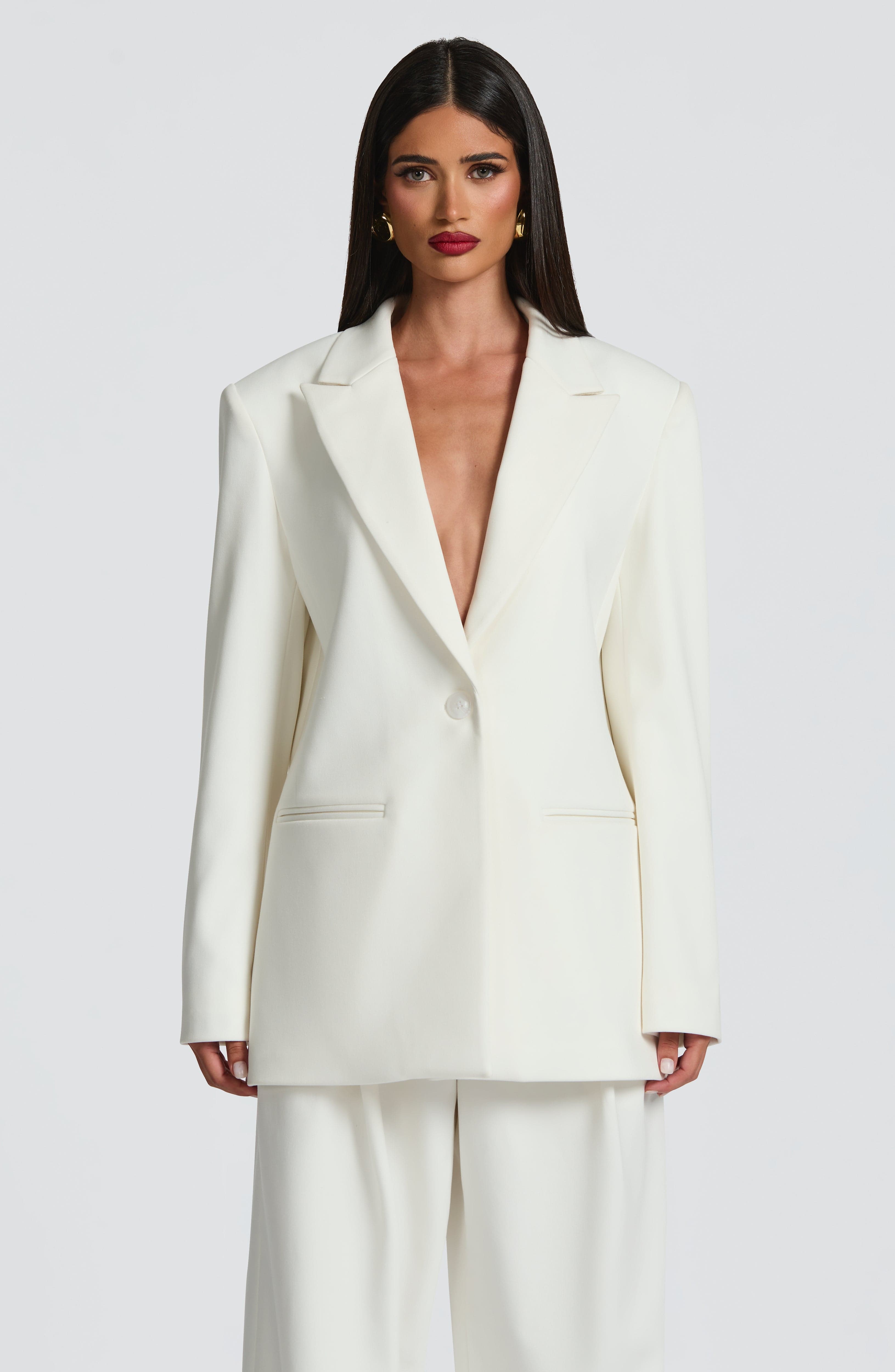 Reece Blazer - Ivory Jacket Babyboo Fashion Premium Exclusive Design