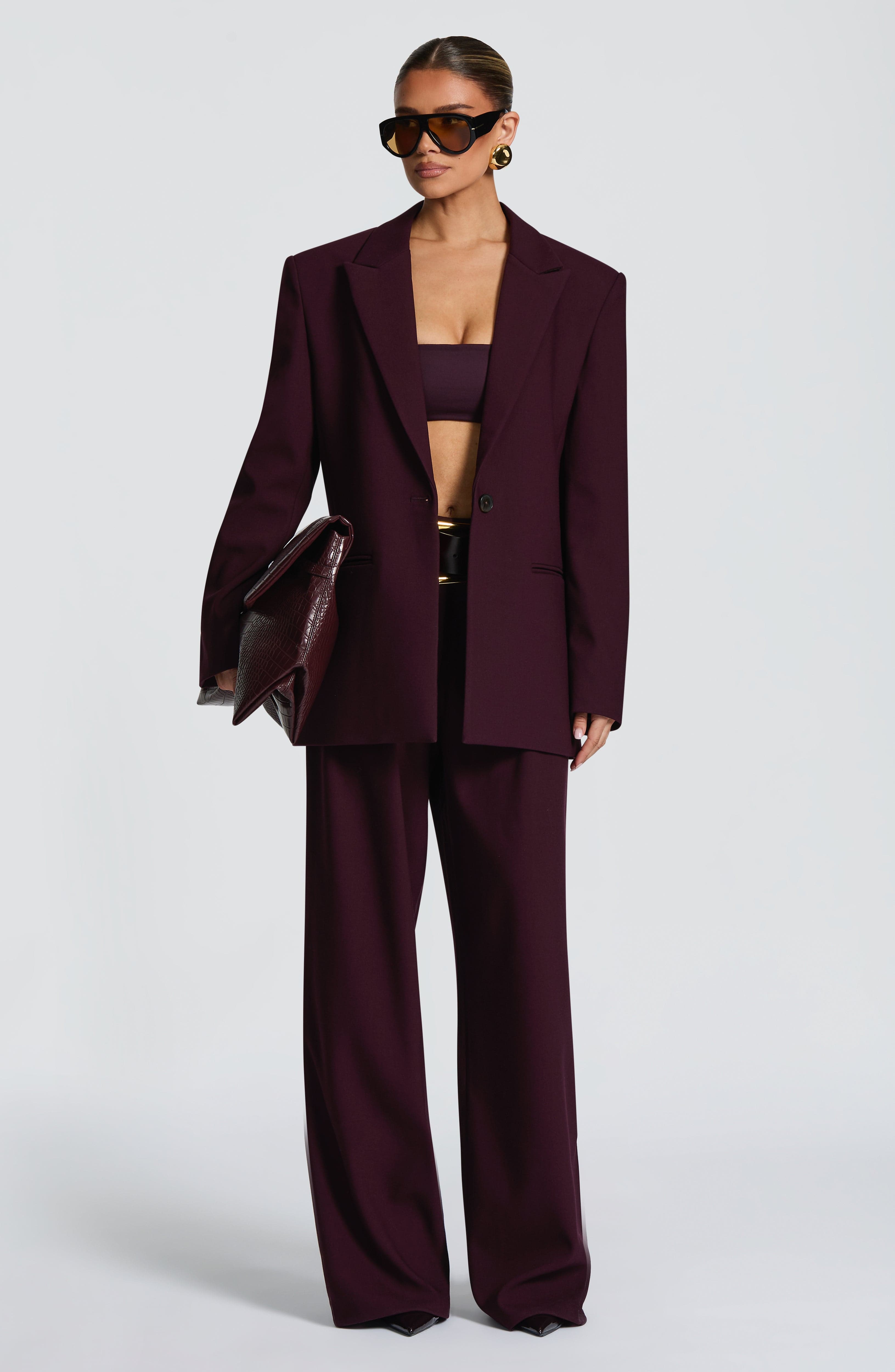 Reece Blazer - Plum Jacket Babyboo Fashion Premium Exclusive Design